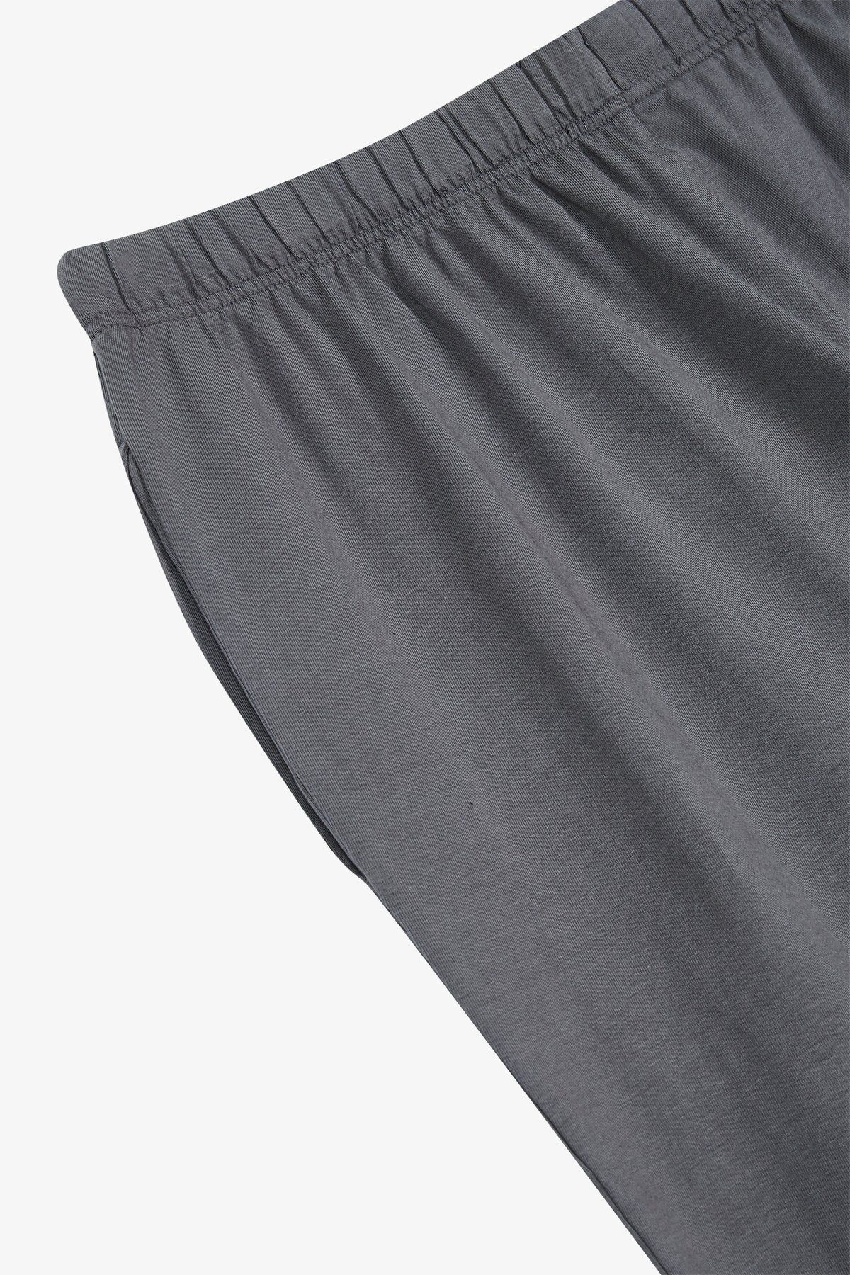 엠포리오 아르마니 언더웨어(EMPORIO ARMANI UNDERWEAR) 남성 아웃라인 이글 라운지 조거 팬츠_다크 그레이 0814332028