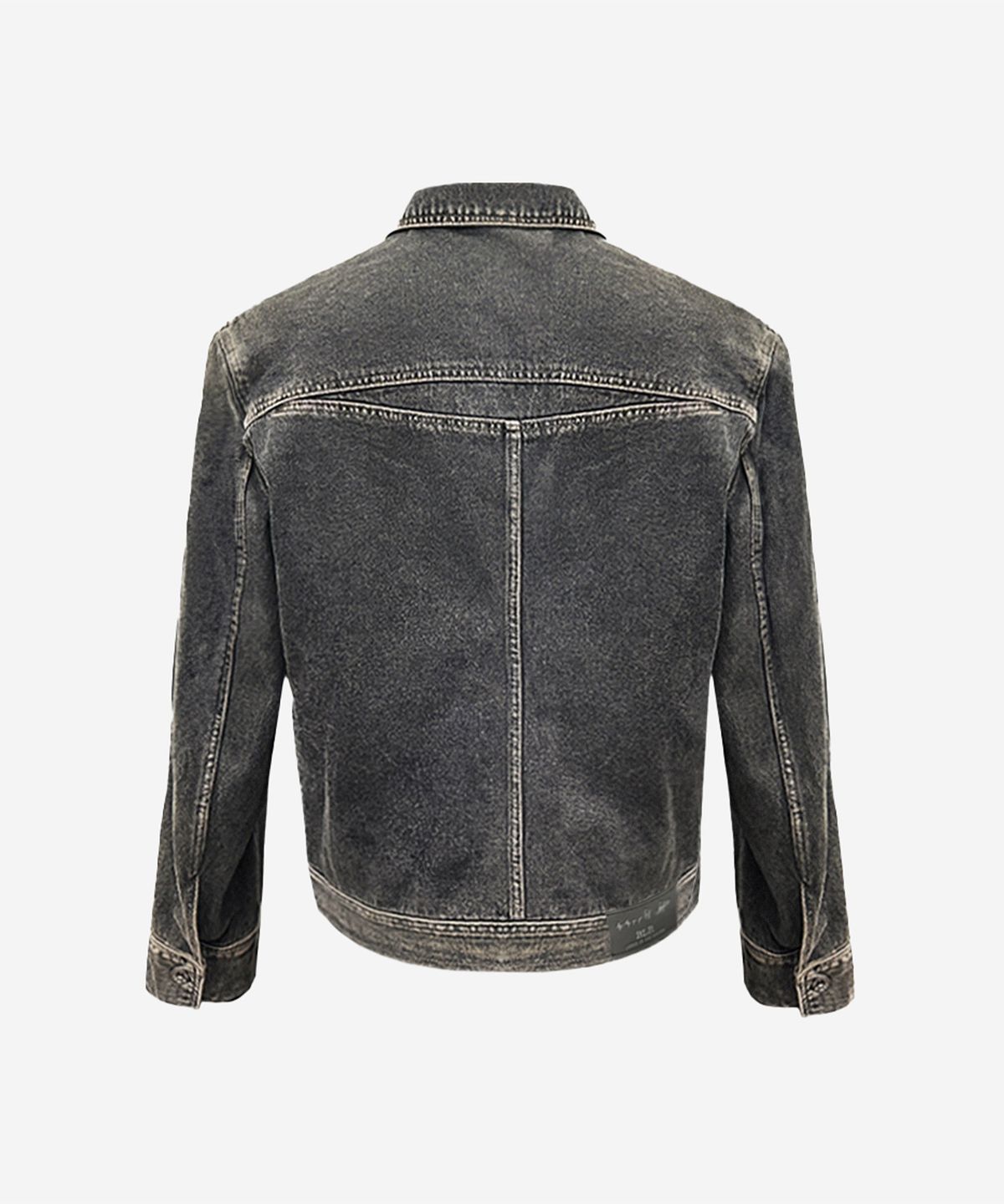 비엘알(BLR) Dyed Curved Line Denim Trucker Jacket