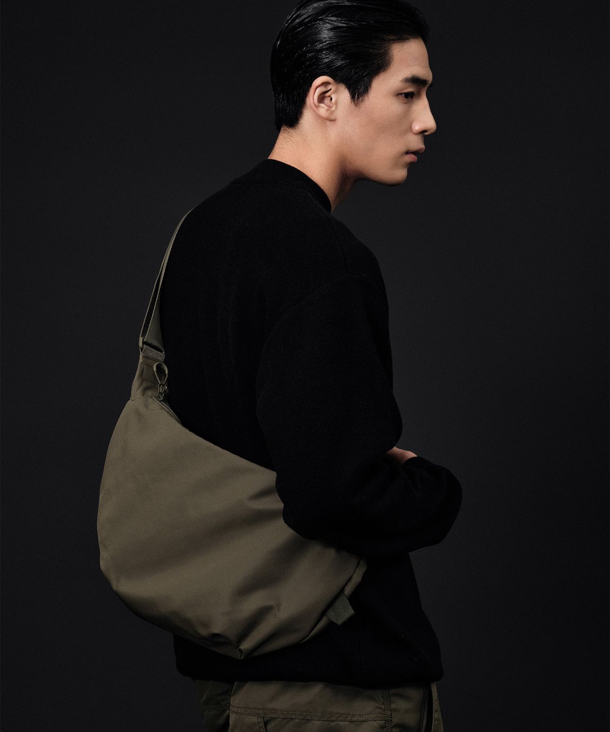 디미토(DIMITO) VERT SEOUL PENNY CROSS BAG KHAKI
