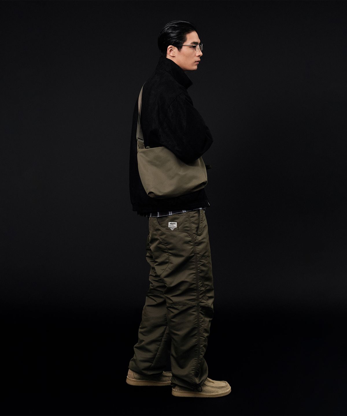디미토(DIMITO) VERT SEOUL PENNY CROSS BAG KHAKI