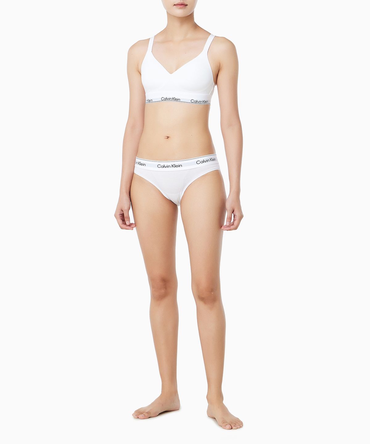 캘빈클라인 언더웨어(CALVIN KLEIN UNDERWEAR) 여성 아이콘 코튼 모달 리프트 브라렛_QF8500AD100