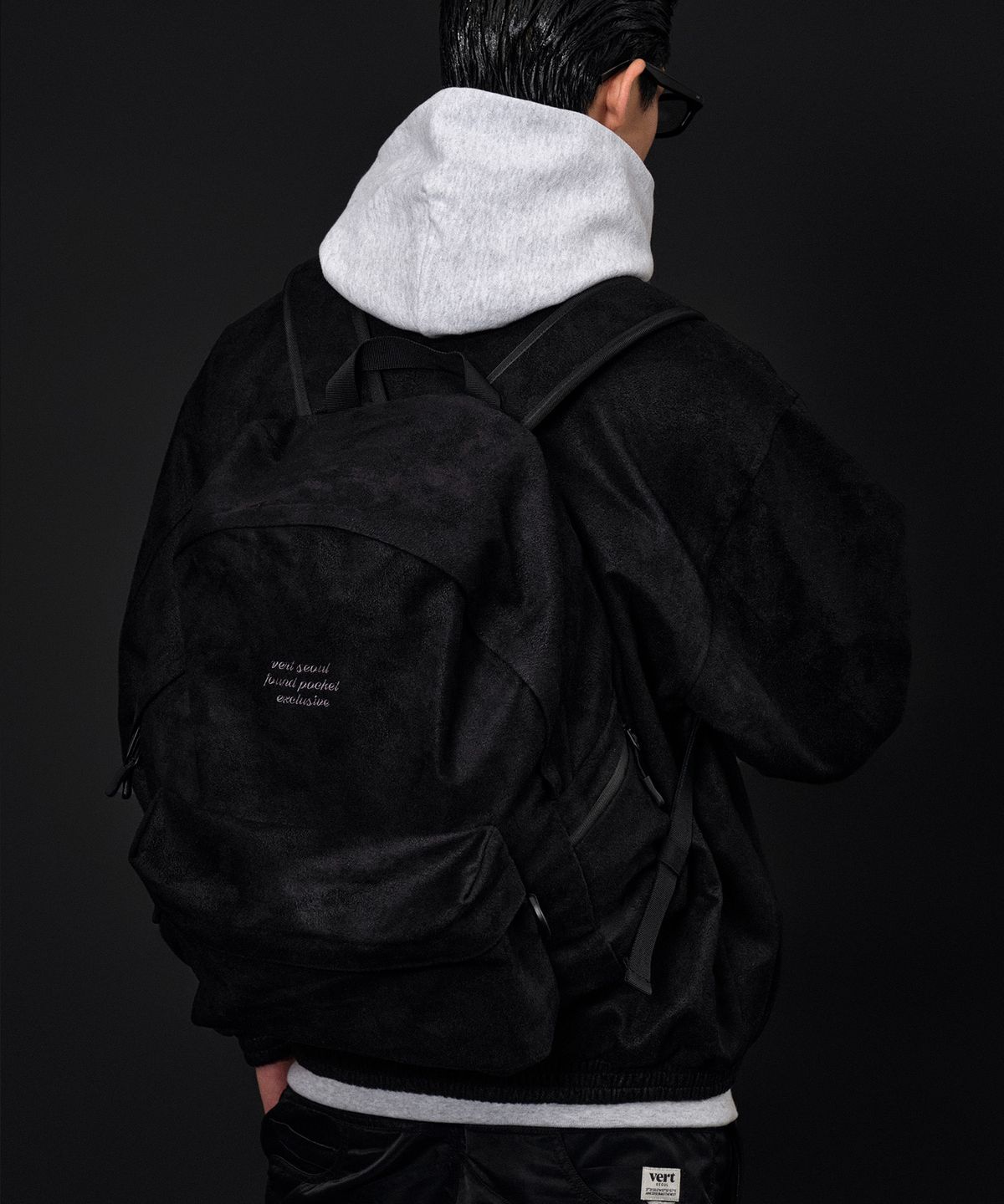 디미토(DIMITO) FOUND STONE BACKPACK BLACK