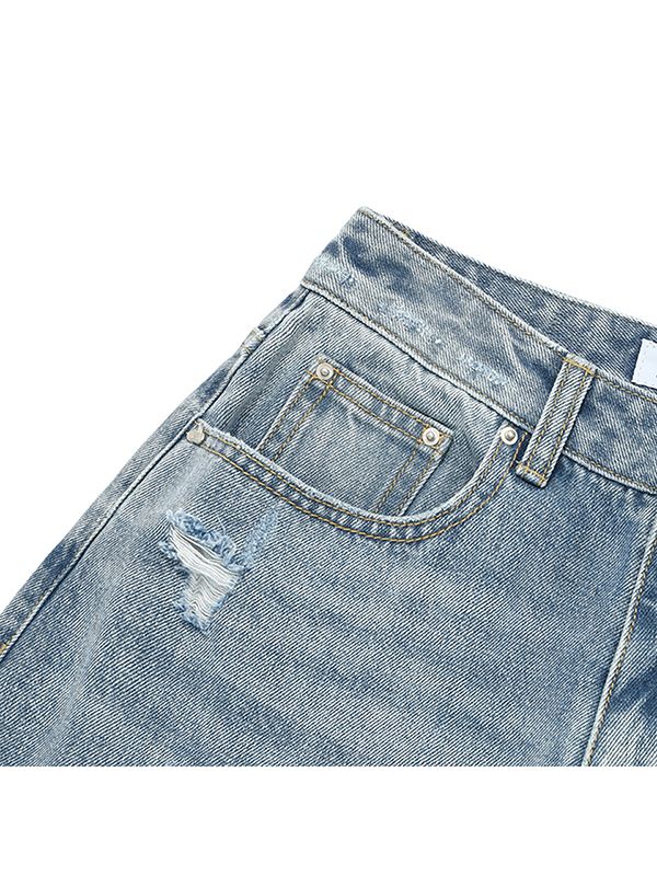 MUSINSA | KIRSH Cherry Garment Washing Wide Fit Denim Pants
