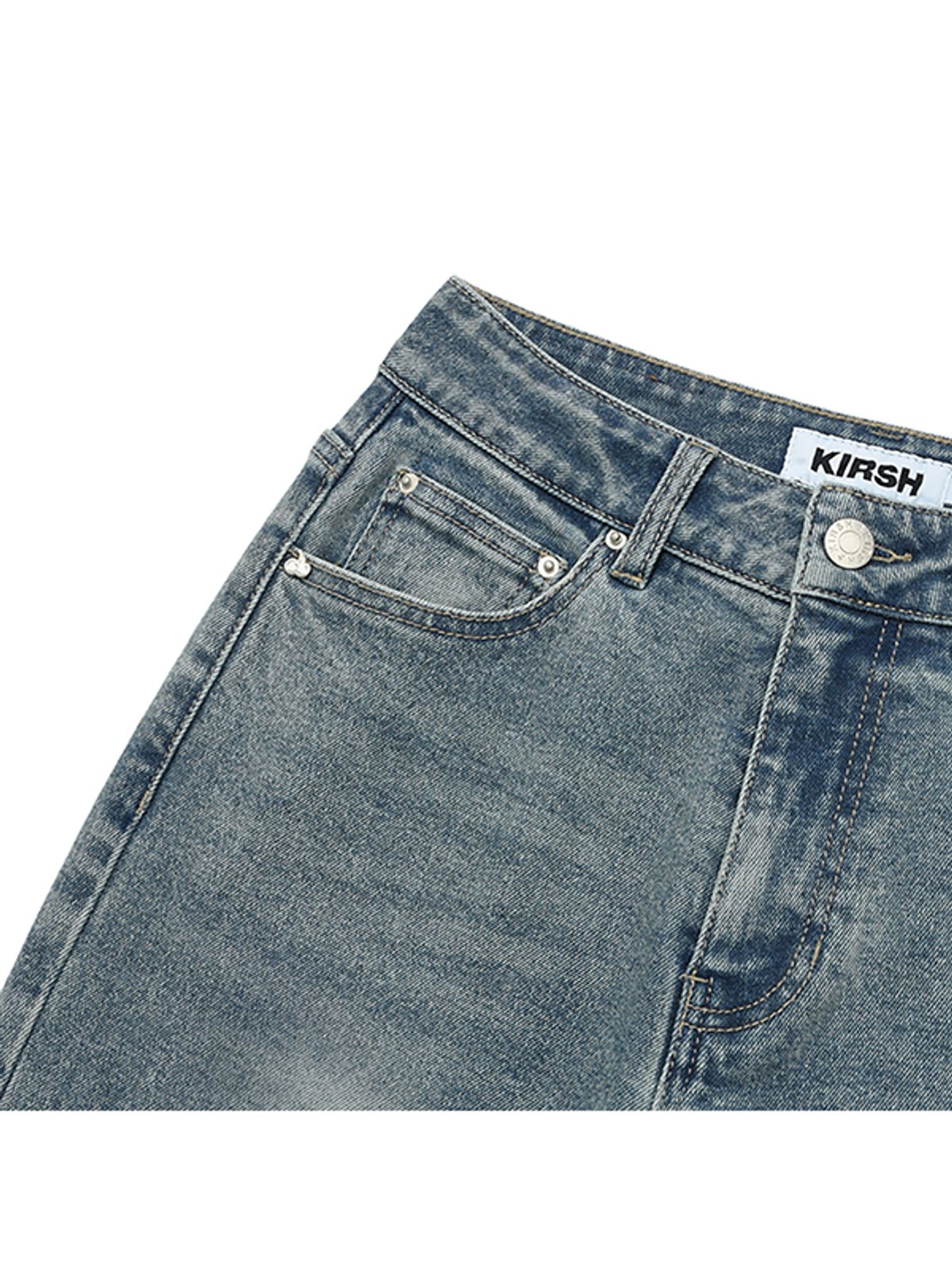 키르시(KIRSH) 체리 스판 슬림핏 데님 팬츠 [블루]