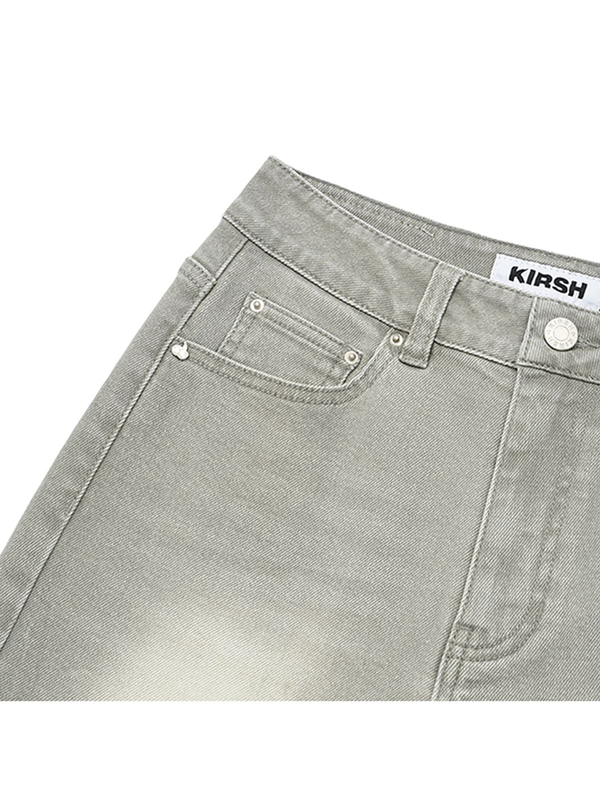 키르시(KIRSH) 체리 스판 슬림핏 데님 팬츠 [카키]