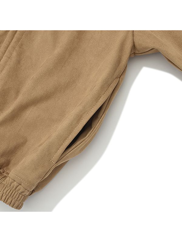 MUSINSA | KIRSH Collection Suede Shirring Jacket [Light Beige]