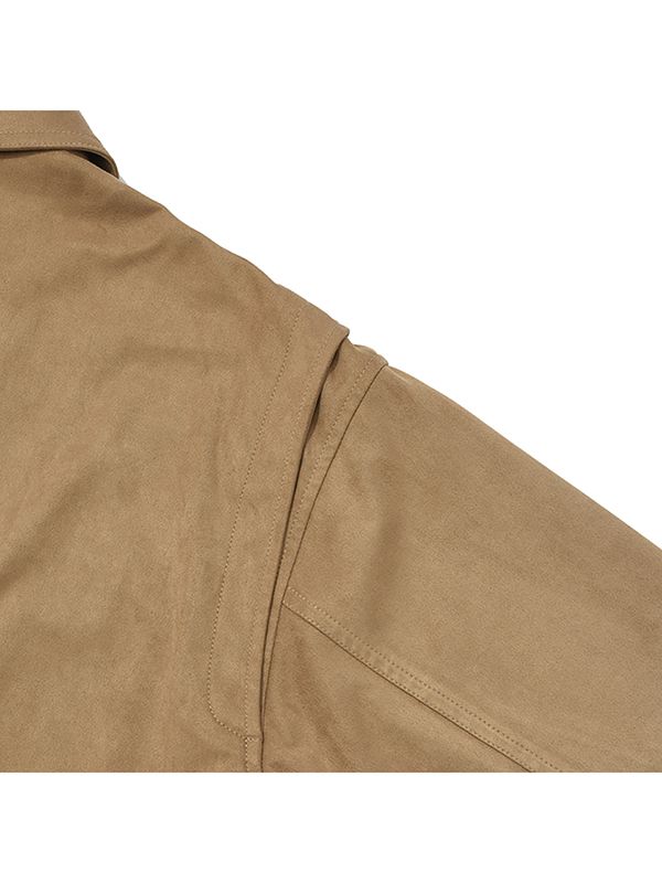 MUSINSA | KIRSH Collection Suede Shirring Jacket [Light Beige]