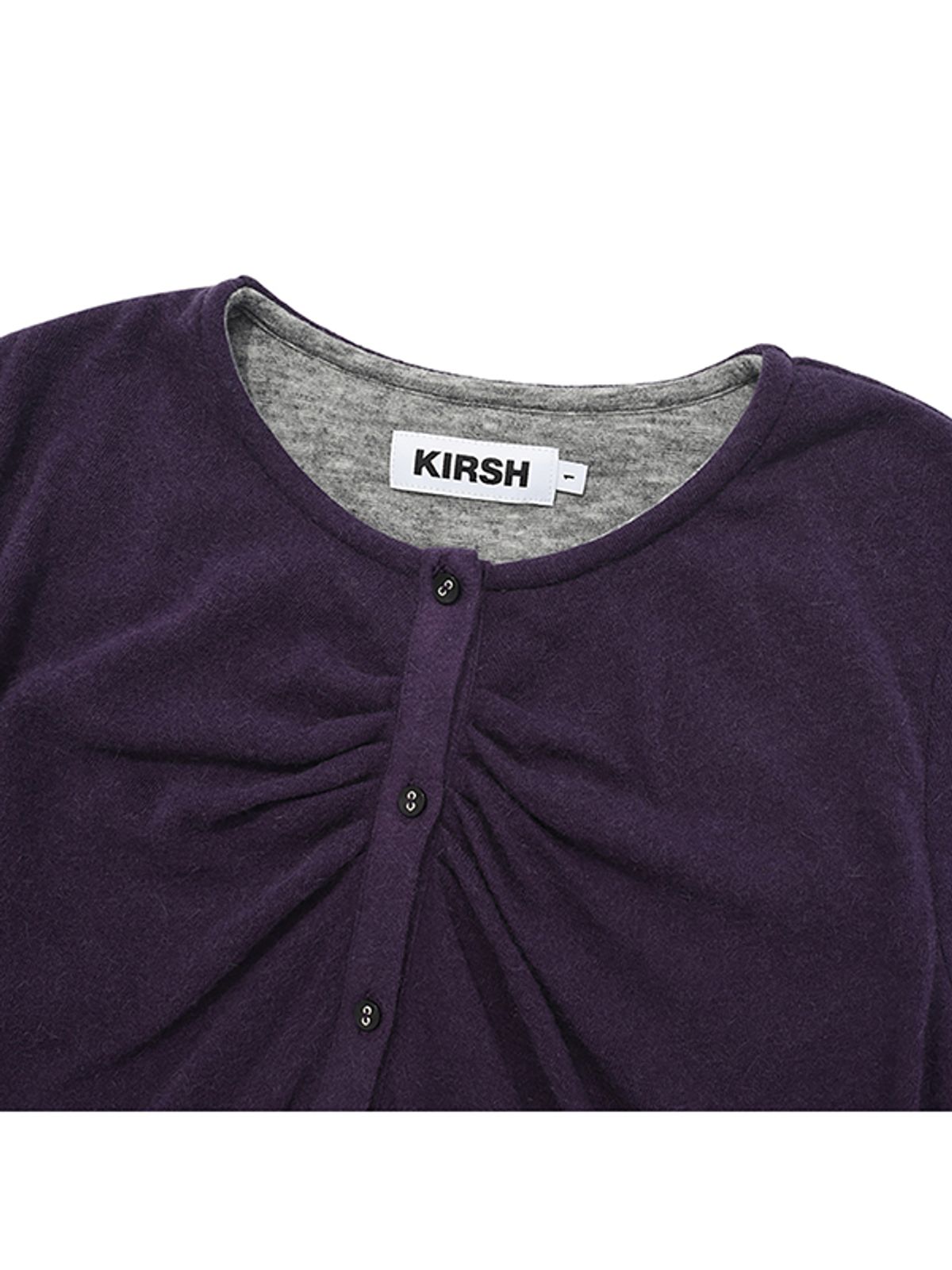 키르시(KIRSH) 체리 니트라이크 가디건 [다크 퍼플]