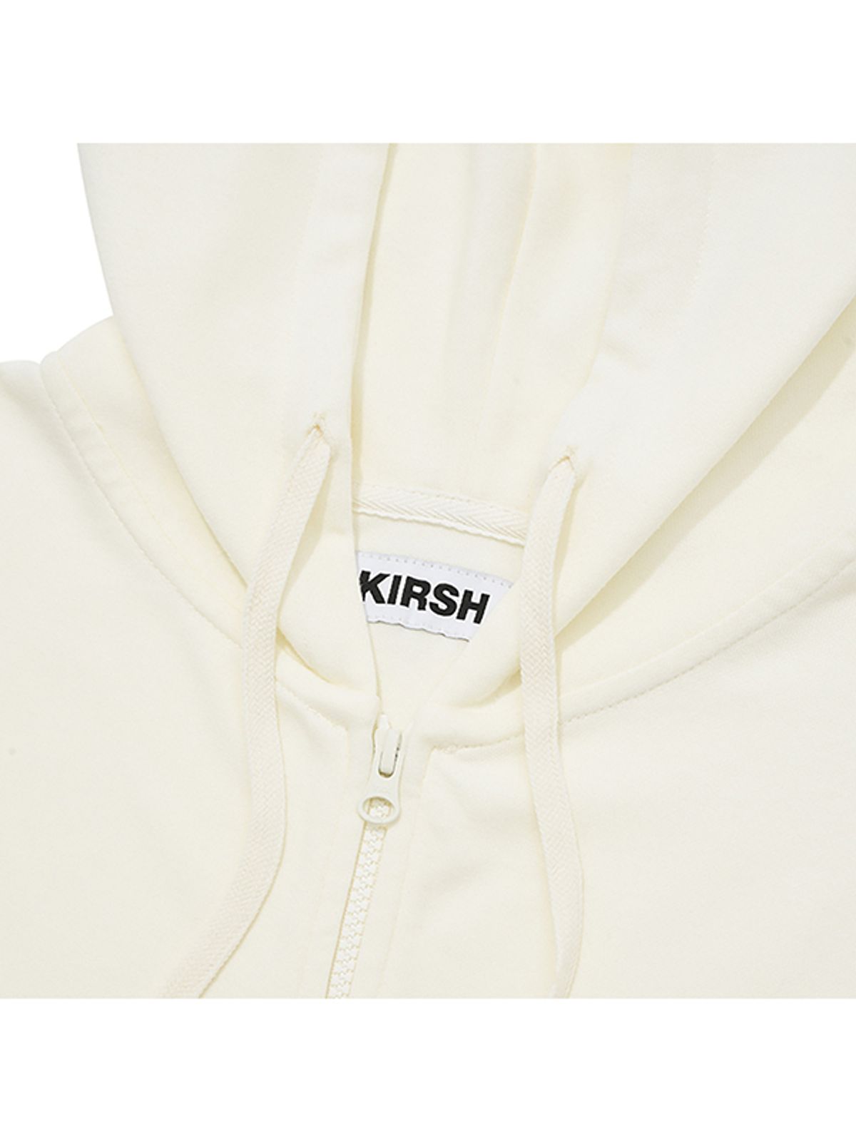 키르시(KIRSH) 워딩 아플리케 후드 집업 [아이보리]