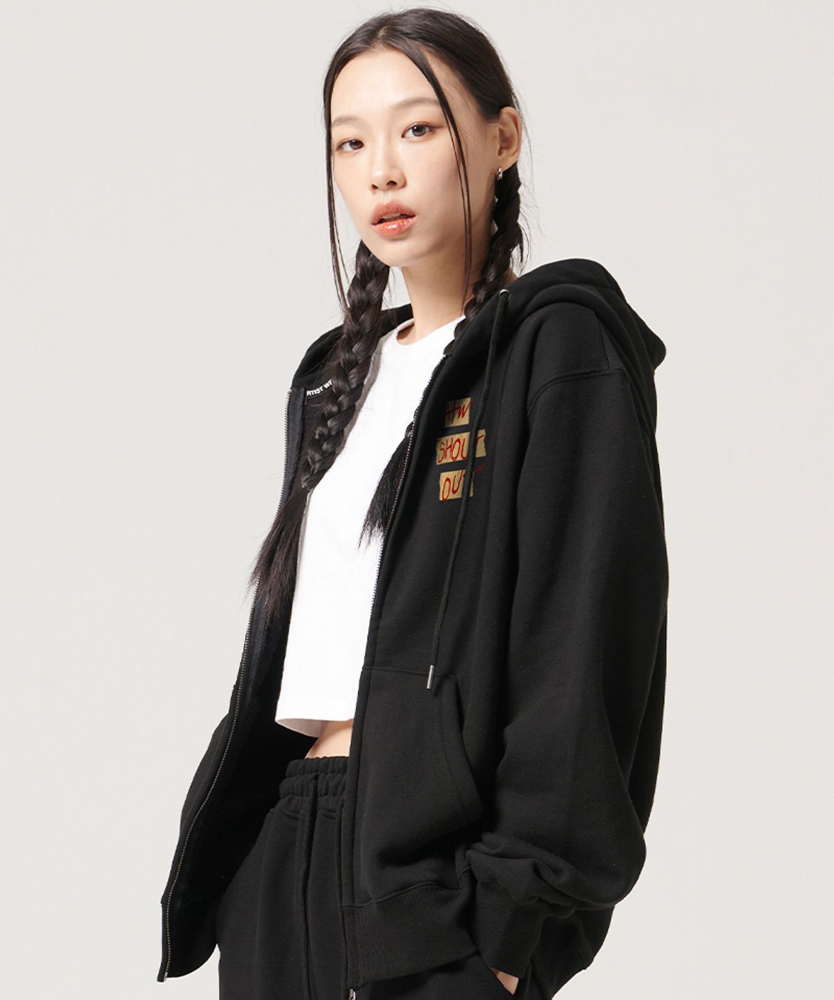 아티스트웨어(ARTISTWEAR) [ATW] 샤라웃 후드집업