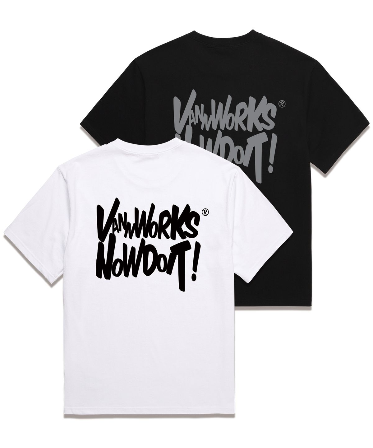 밴웍스(VANNWORKS) NOW DOIT 오버핏 반팔 티셔츠 (VS0119) 화이트