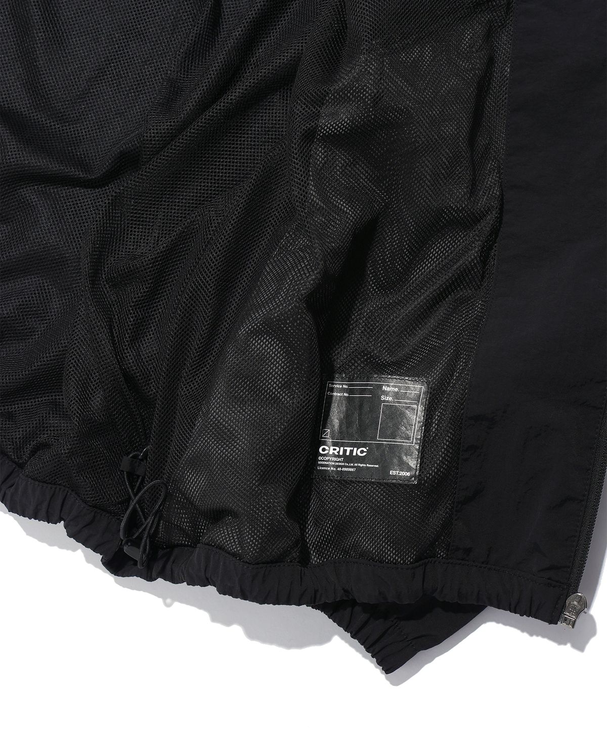 크리틱(CRITIC) TCR RACING LOGO SET UP JACKET BLACK