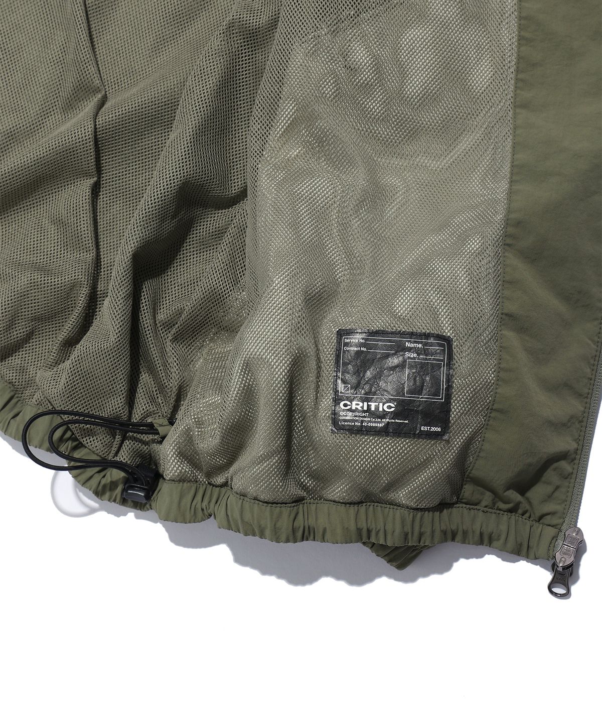 크리틱(CRITIC) TCR RACING LOGO SET UP JACKET KHAKI