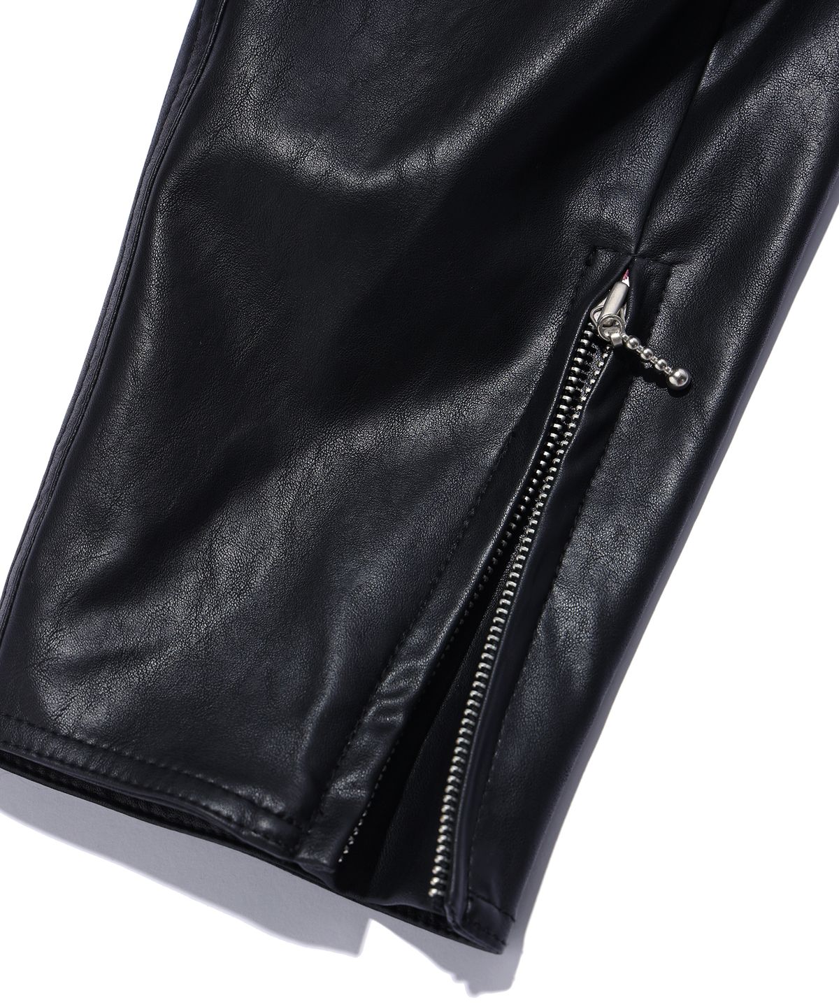 크리틱(CRITIC) WORMHOLE LEATHER JACKET BLACK