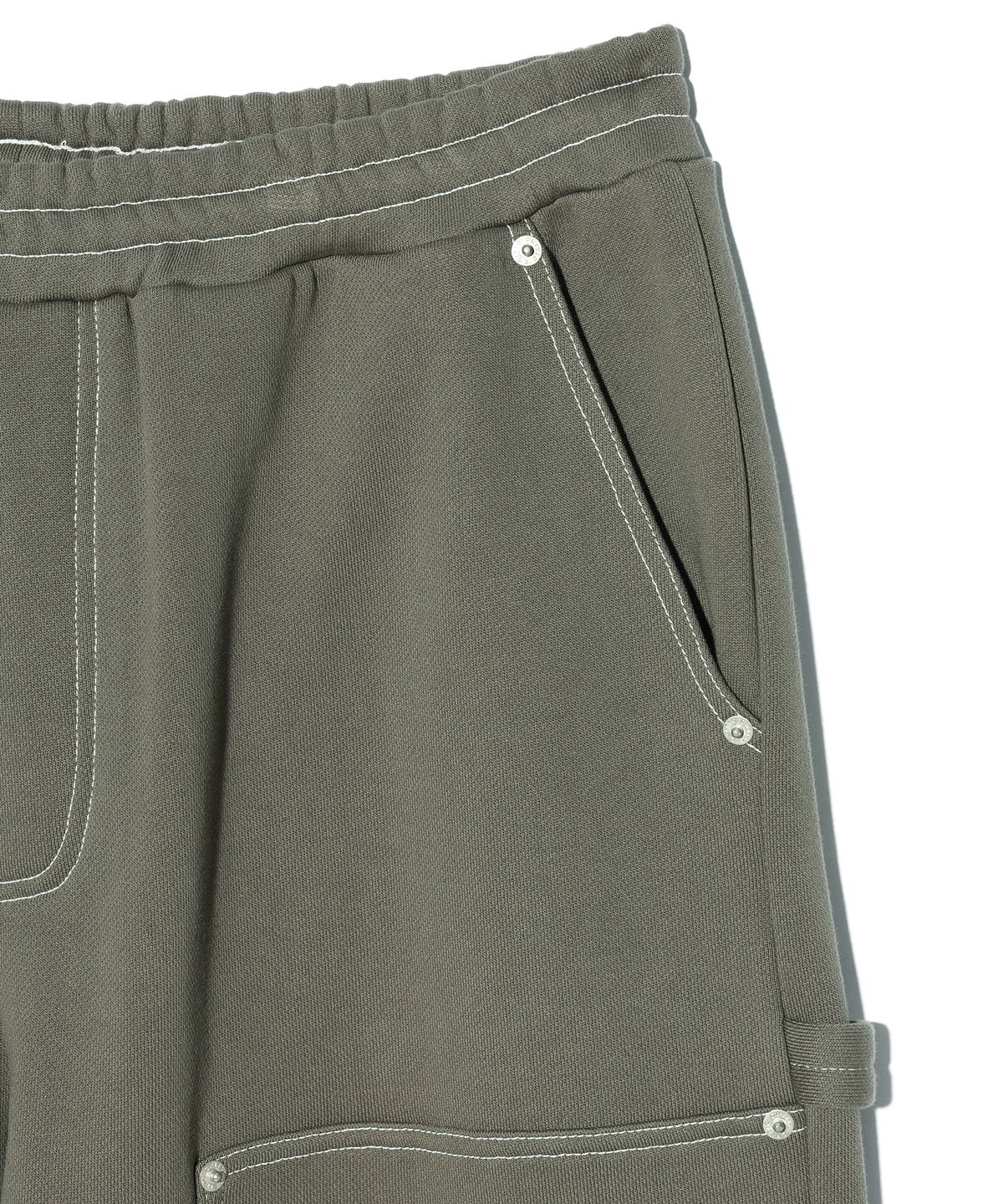 크리틱(CRITIC) DOUBLE KNEE SWEATPANTS KHAKI