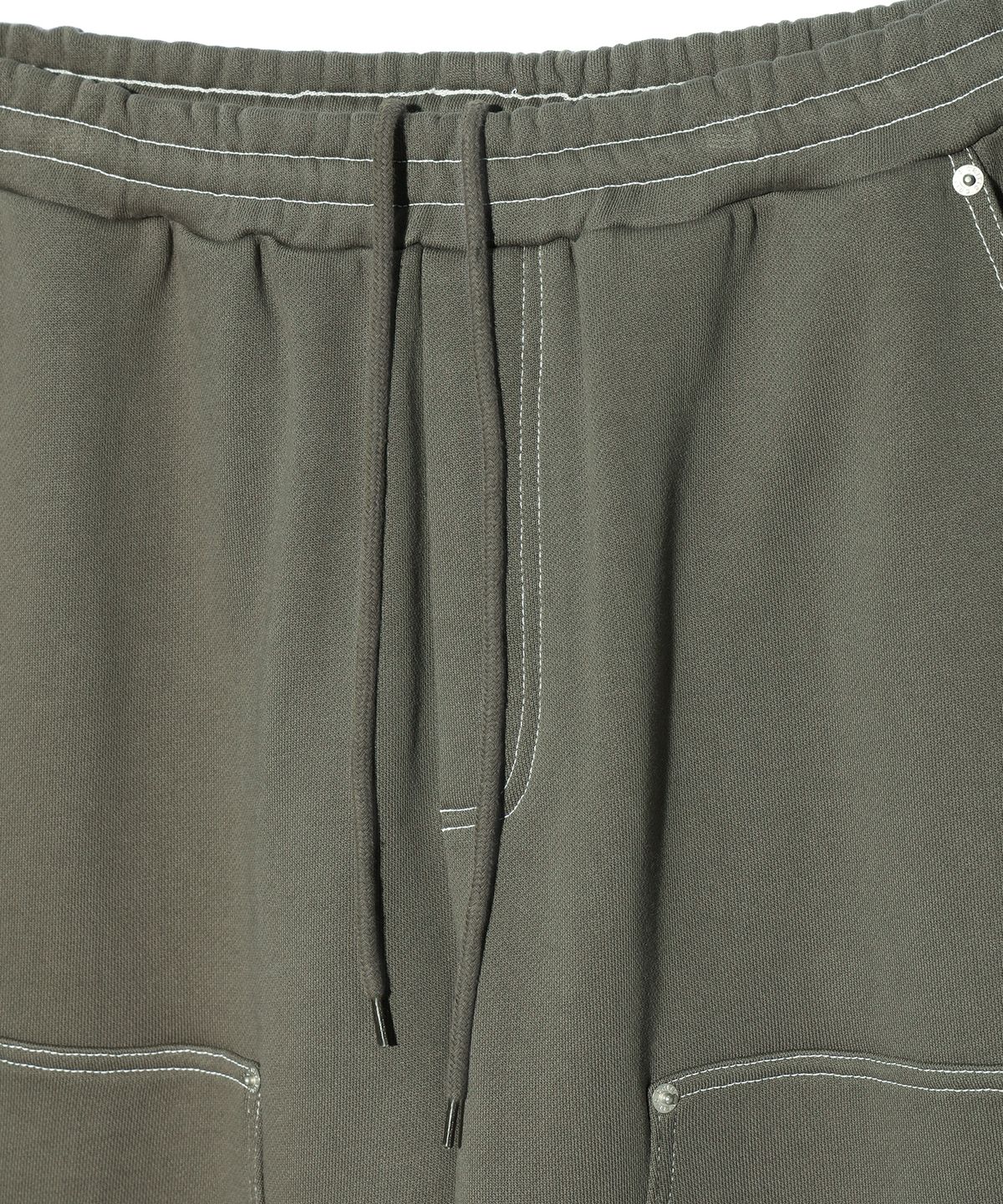 크리틱(CRITIC) DOUBLE KNEE SWEATPANTS KHAKI