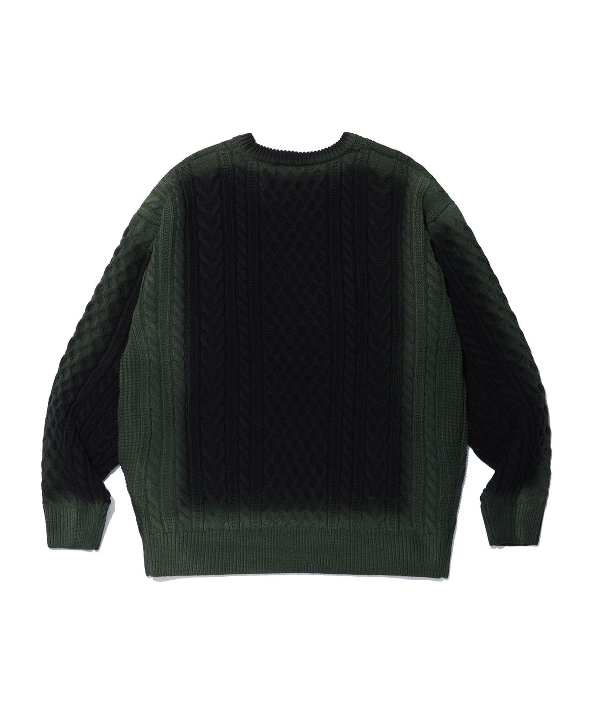 크리틱(CRITIC) WORMHOLE SPRAY CABLE KNIT BLACK