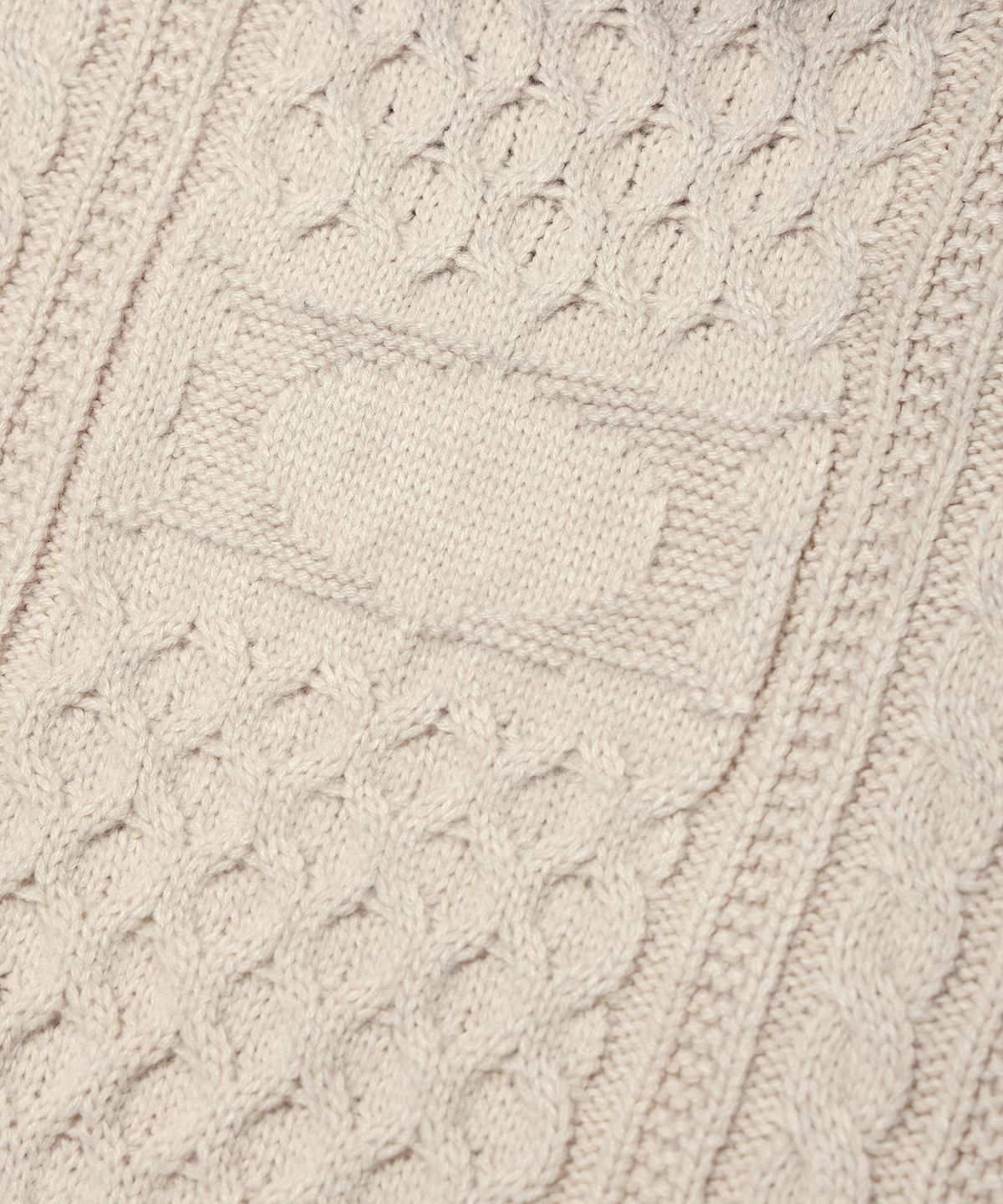크리틱(CRITIC) WORMHOLE SPRAY CABLE KNIT BEIGE