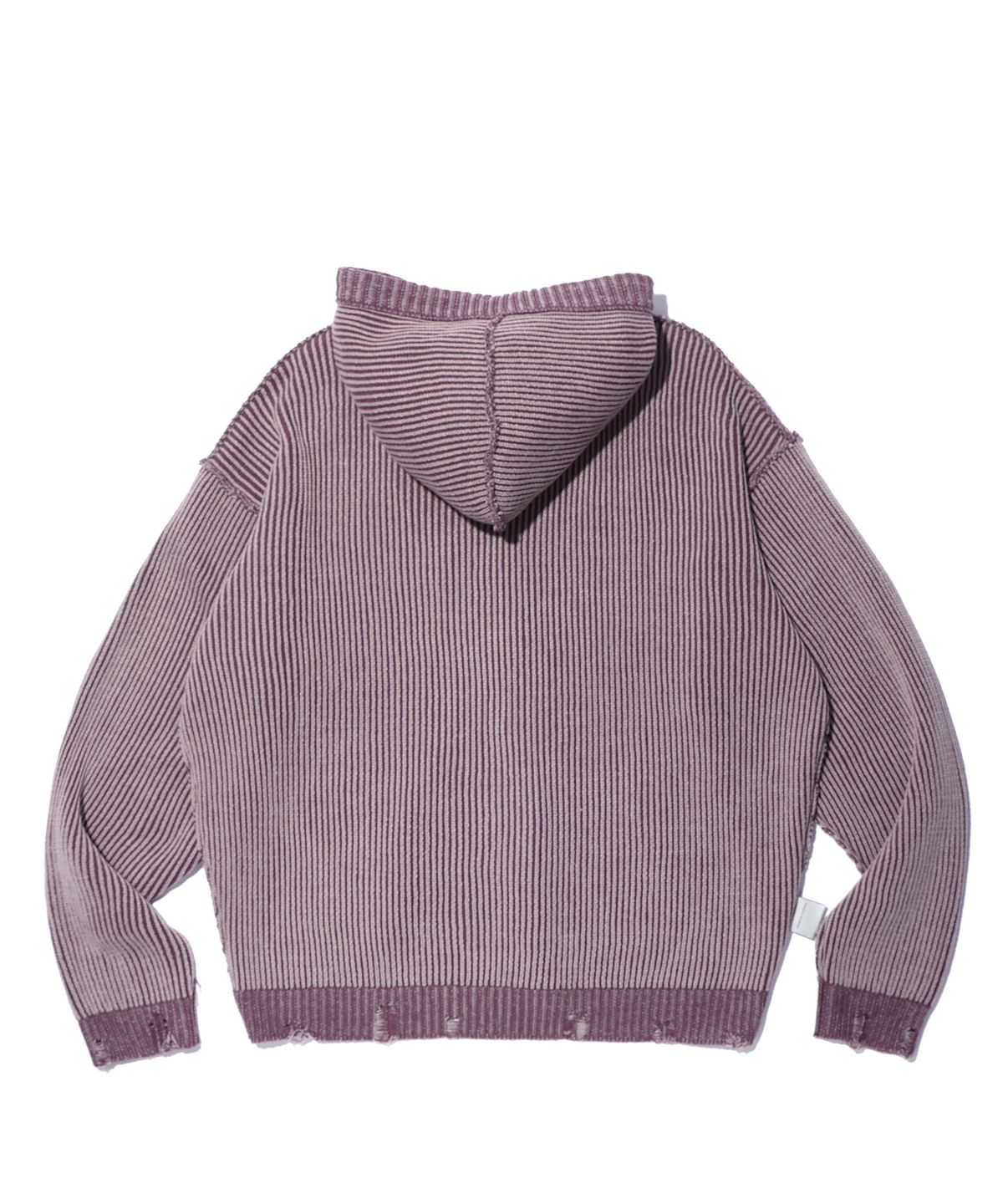 크리틱(CRITIC) WORMHOLE KNIT HOOD ZIP UP PINK