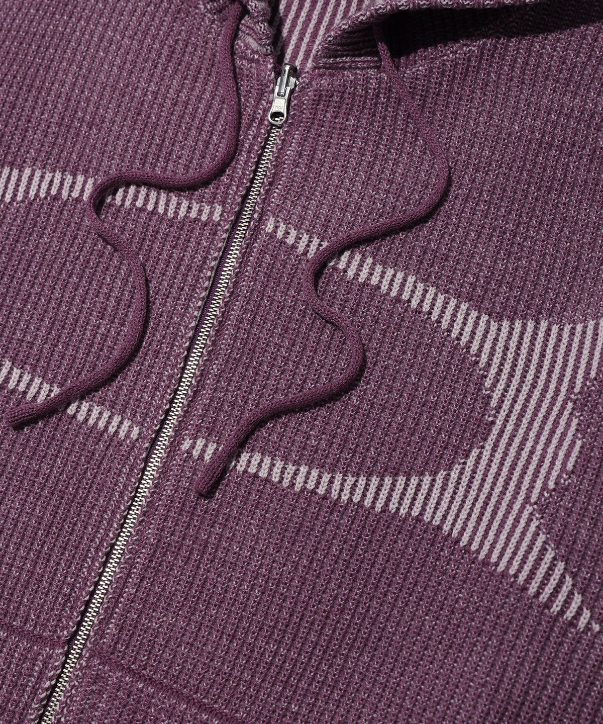 크리틱(CRITIC) WORMHOLE KNIT HOOD ZIP UP PINK