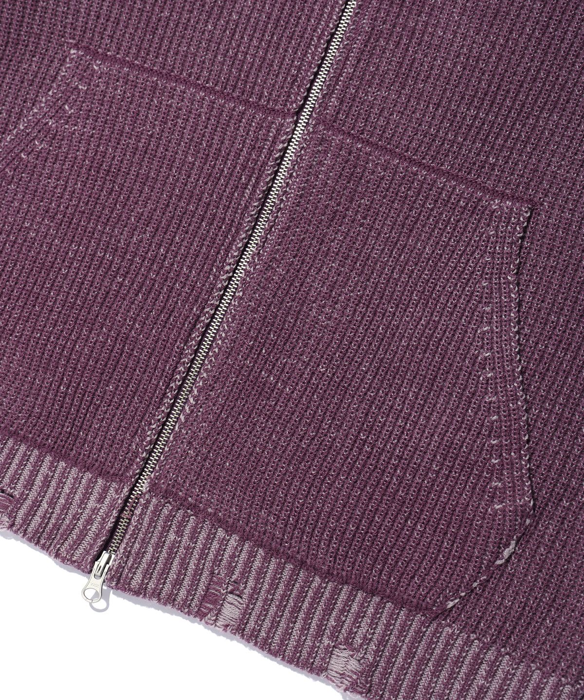 크리틱(CRITIC) WORMHOLE KNIT HOOD ZIP UP PINK