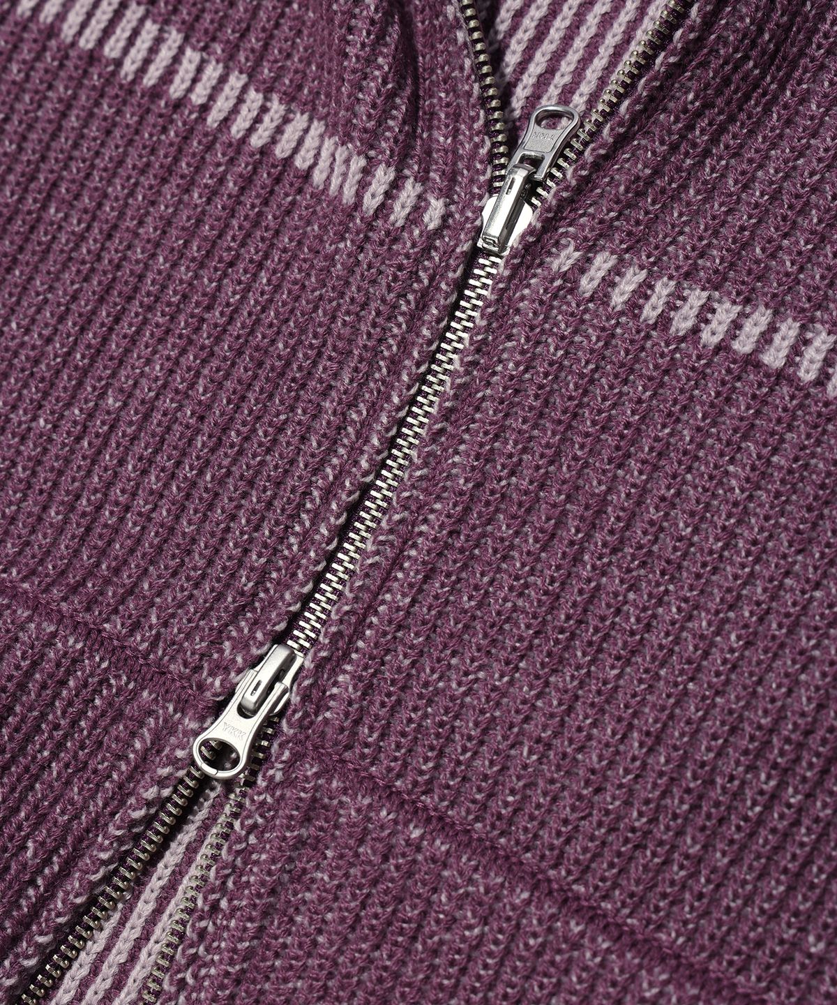 크리틱(CRITIC) WORMHOLE KNIT HOOD ZIP UP PINK