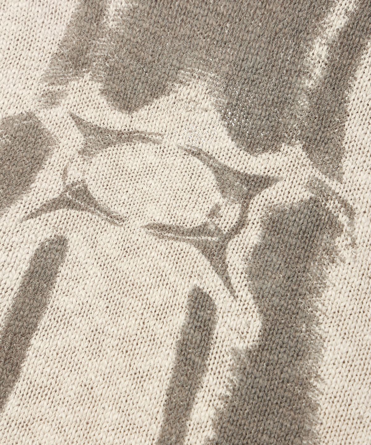 크리틱(CRITIC) VINTAGE WORMHOLE LONG SLEEVE KNIT IVORY
