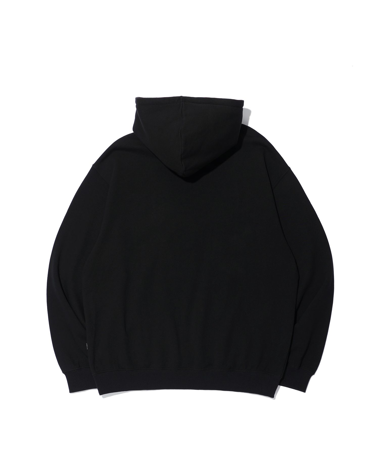 MUSINSA | CRITIC WORMHOLE STUD HOODIE BLACK