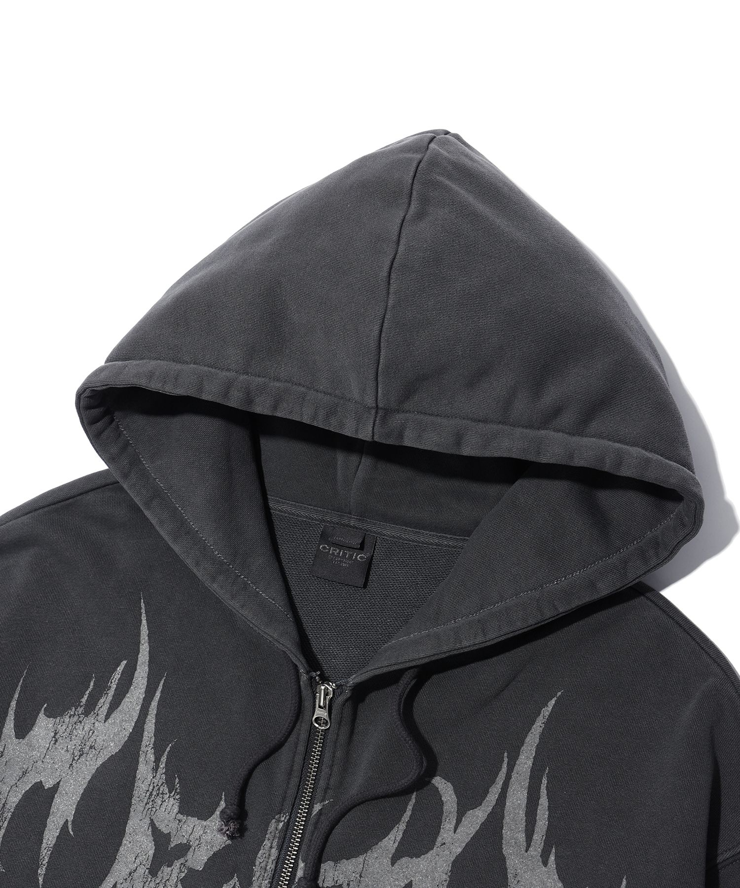 ◆24AW CRITIC PIGMENT GHOST HOODIE ZIP-UP/2色◆ MUSINSA | CRITIC PIGMENT GHOST HOODIE ZIP-UP CHARCOAL