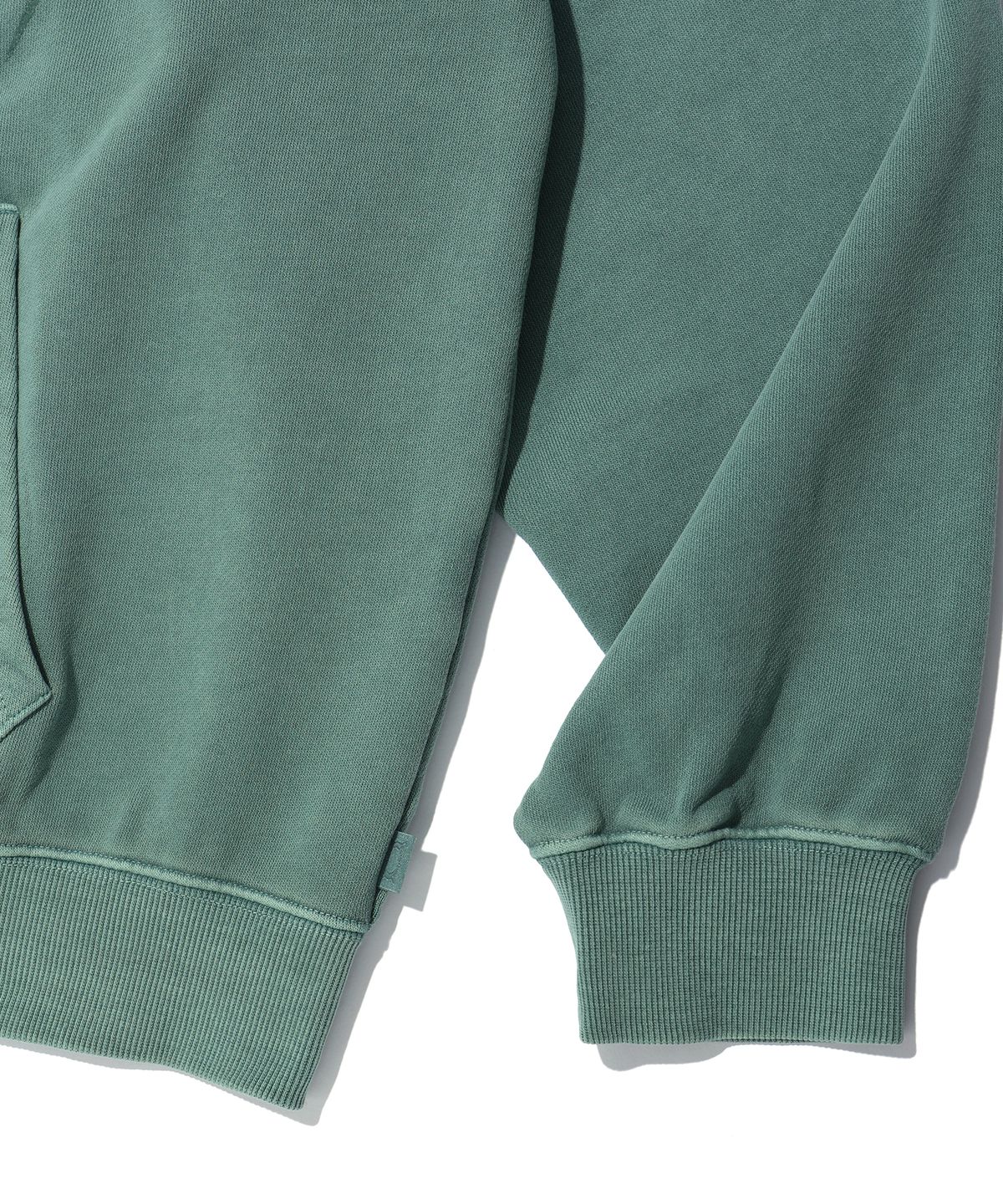 크리틱(CRITIC) PIGMENT GHOST HOODIE ZIP-UP KHAKI
