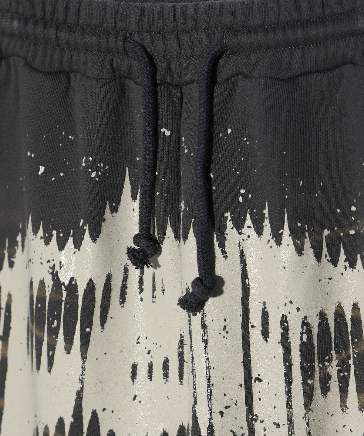 크리틱(CRITIC) SPRAY DYEING SET UP SWEATPANTS CHARCOAL