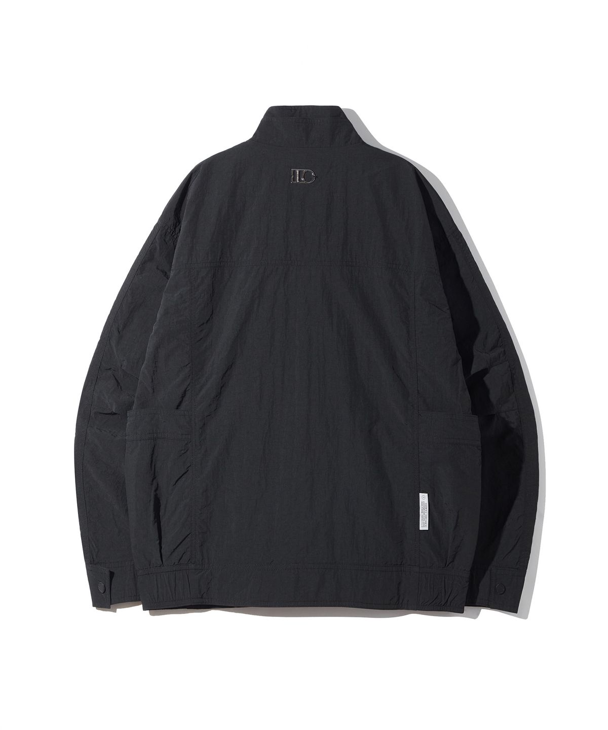 디써티원(DTHIRTYONE) Double-Layered Collar Nylon Jacket (CARBON BLACK)