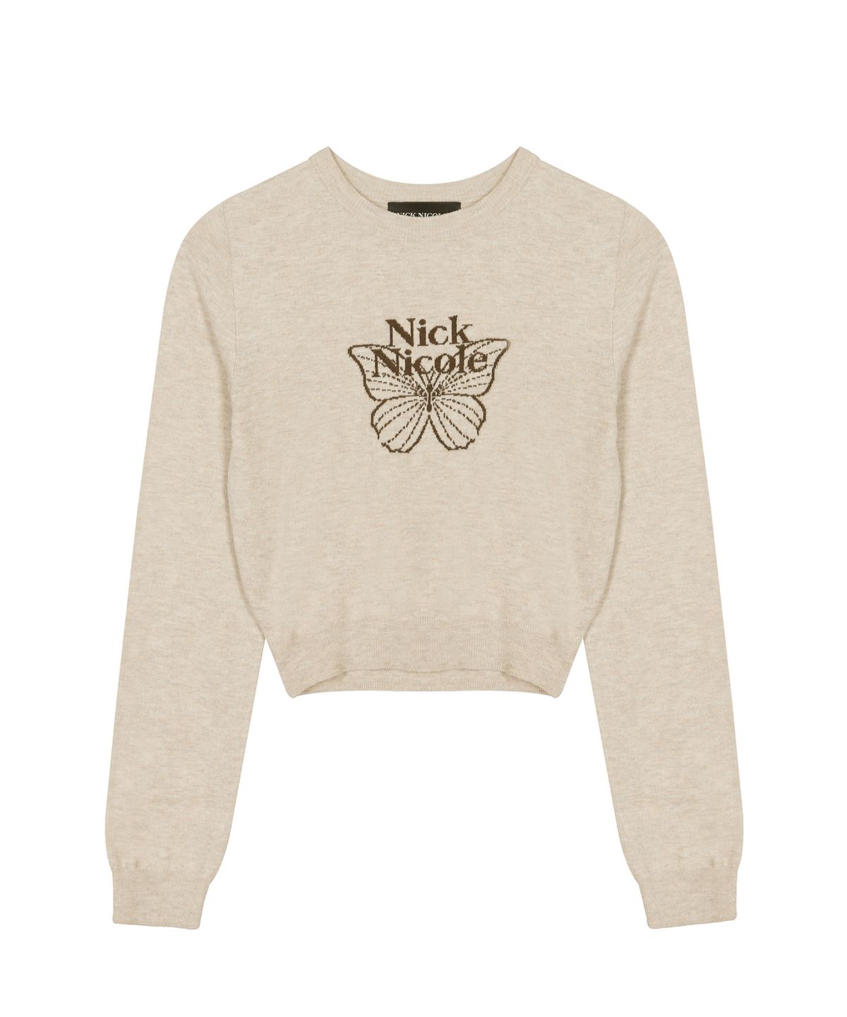 닉앤니콜(NICK&NICOLE) MINI BUTTERFLY SIGNATURE SLEEVE KNIT_9 COLOR