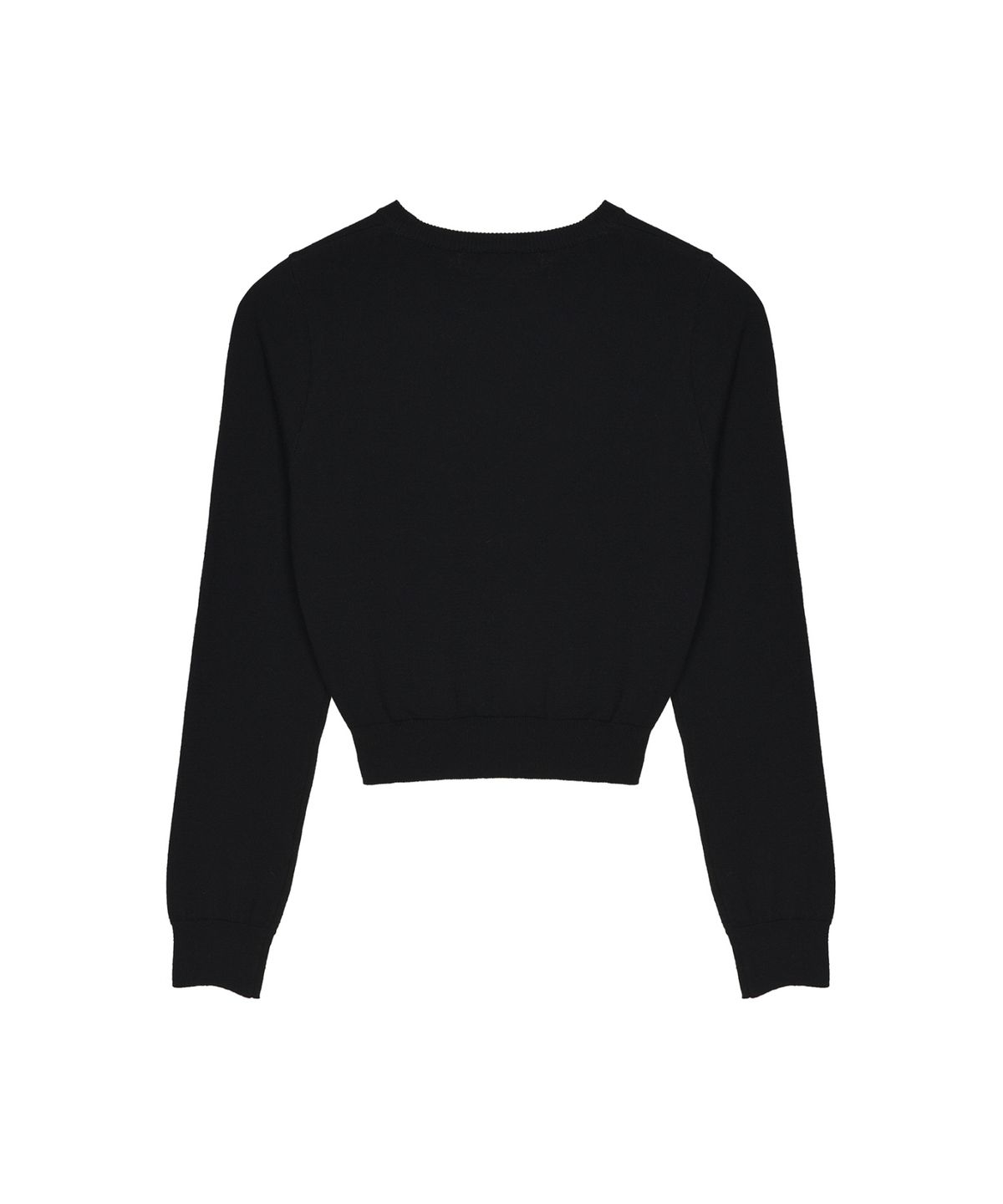 닉앤니콜(NICK&NICOLE) MINI BUTTERFLY SIGNATURE SLEEVE KNIT_BLACK WHITE