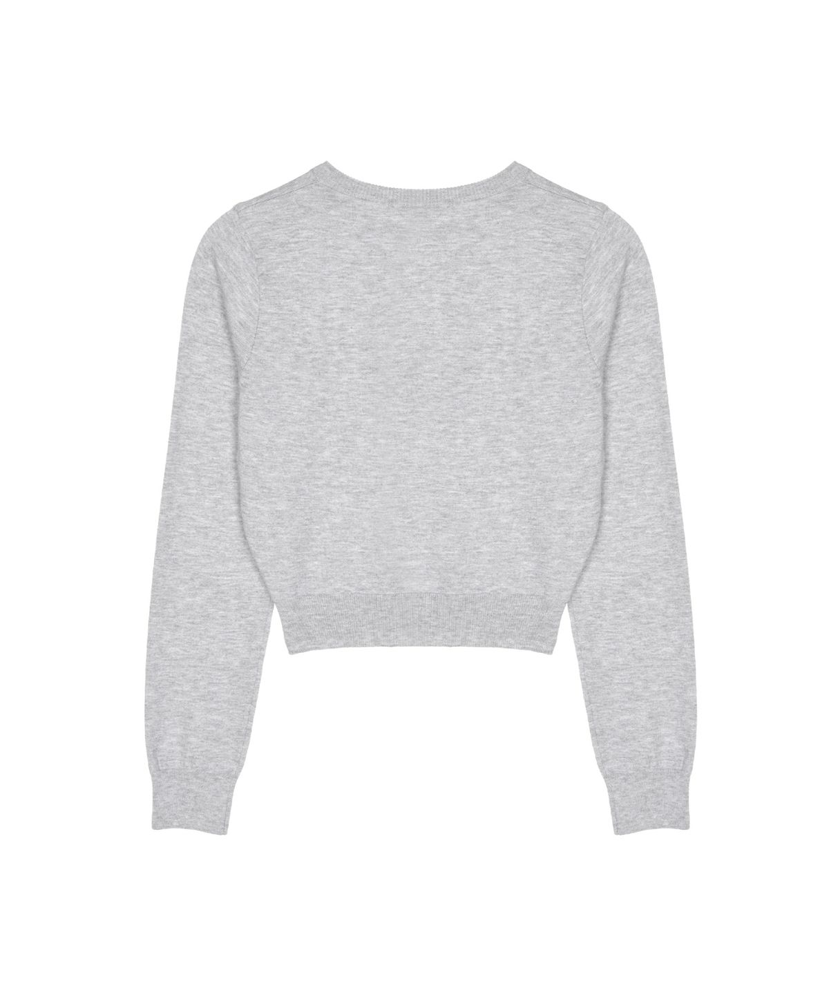 닉앤니콜(NICK&NICOLE) MINI BUTTERFLY SIGNATURE SLEEVE KNIT_GRAY