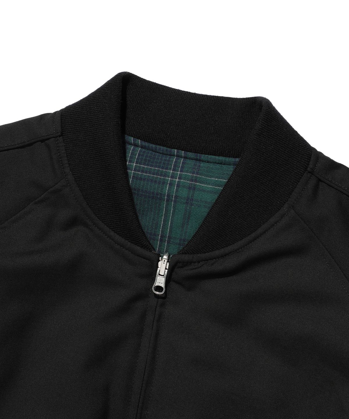 나이스고스트클럽(NICEGHOSTCLUB) DRESSY CHECKERED SOUVENIR JACKET_BLACK(NG2EFUB931A)