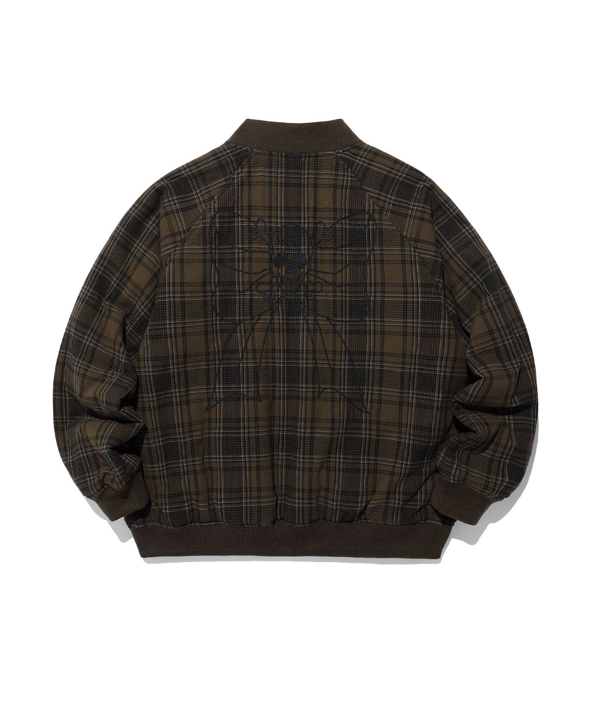 나이스고스트클럽(NICEGHOSTCLUB) DRESSY CHECKERED SOUVENIR JACKET_BROWN(NG2EFUB931A)