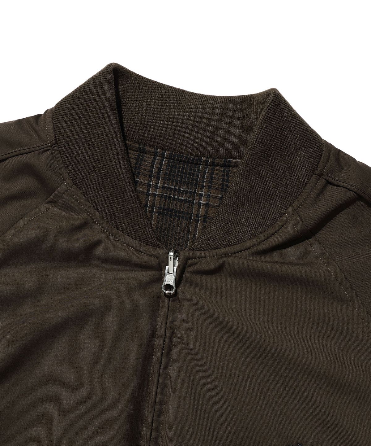나이스고스트클럽(NICEGHOSTCLUB) DRESSY CHECKERED SOUVENIR JACKET_BROWN(NG2EFUB931A)