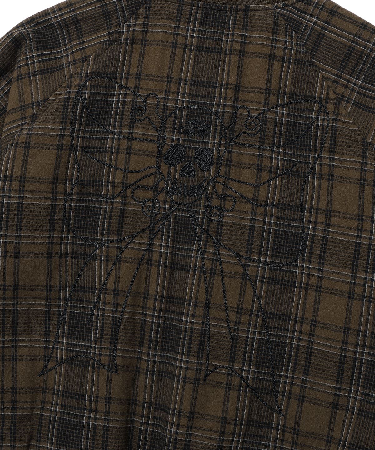 나이스고스트클럽(NICEGHOSTCLUB) DRESSY CHECKERED SOUVENIR JACKET_BROWN(NG2EFUB931A)