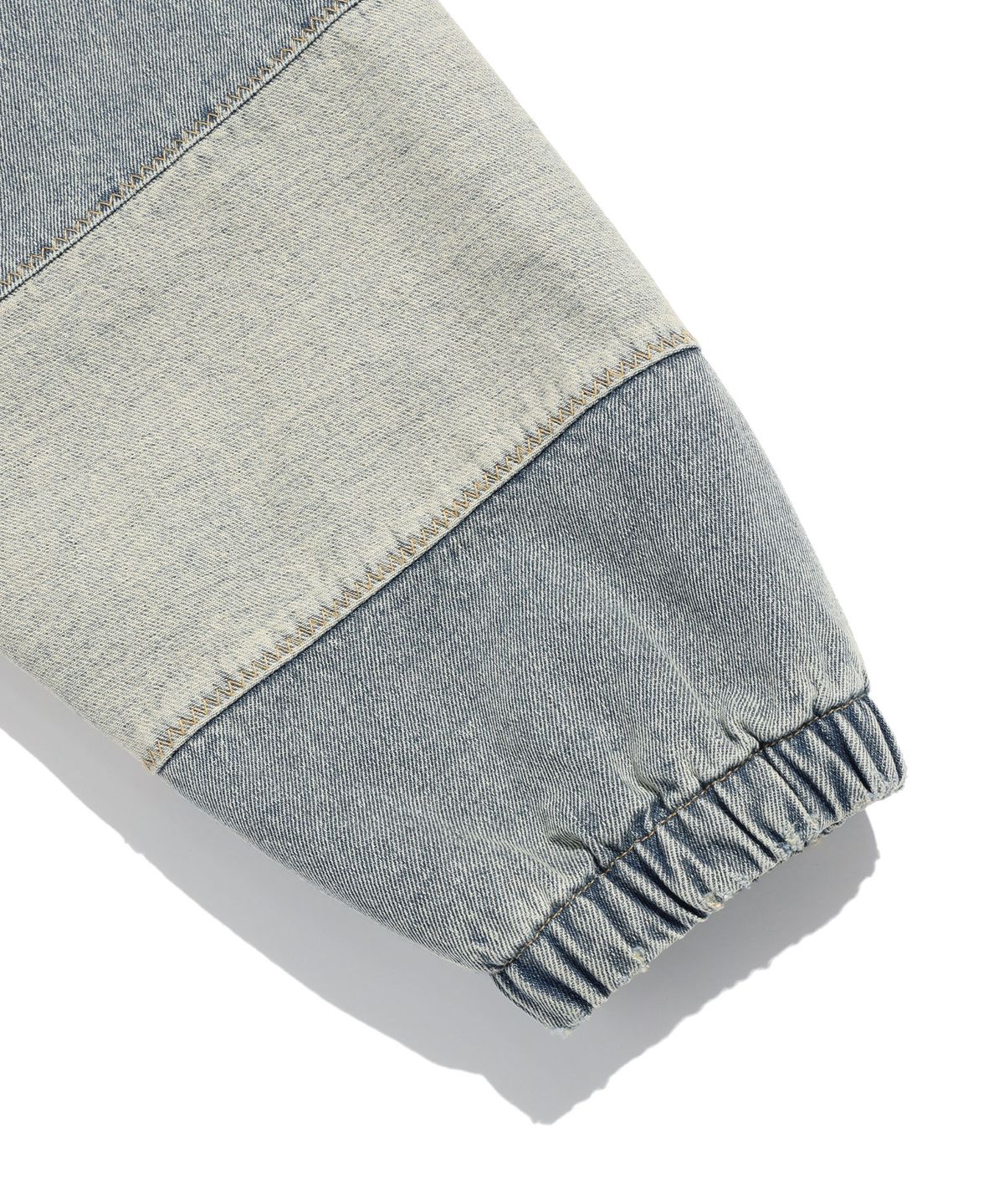 나이스고스트클럽(NICEGHOSTCLUB) DENIM PANEL QUILTING JACKET_BLUE(NG2EFUD110A)