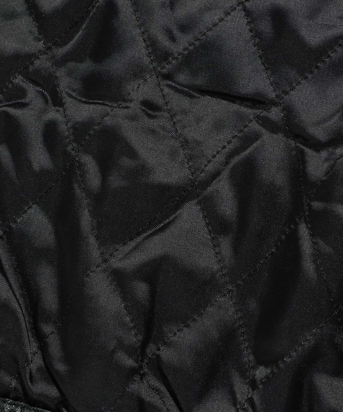 나이스고스트클럽(NICEGHOSTCLUB) DENIM PANEL QUILTING JACKET_BLACK(NG2EFUD110A)