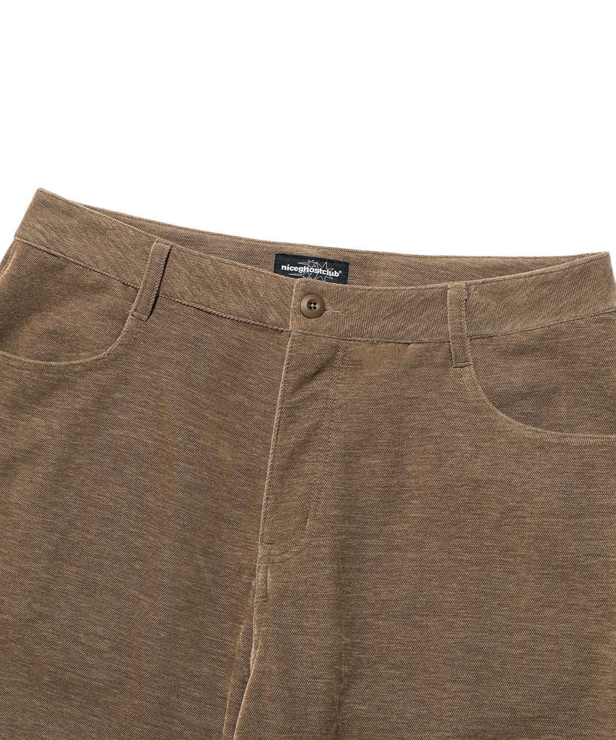 나이스고스트클럽(NICEGHOSTCLUB) VELOUR BOOTSCUT PANTS_BROWN(NG2EFUPA11A)