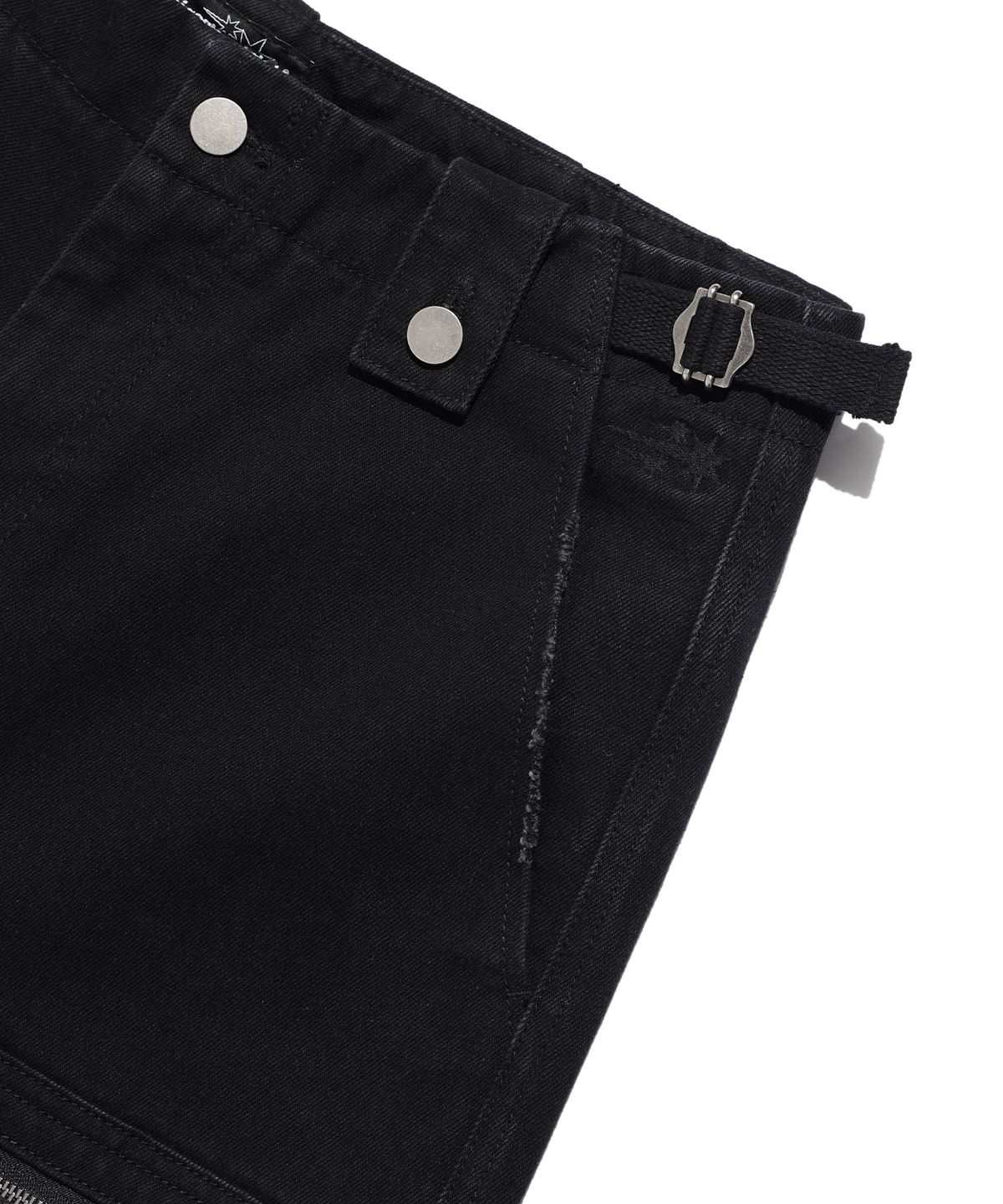 나이스고스트클럽(NICEGHOSTCLUB) APRON WASHED JEANS_BLACK(NG2EFUD112A)