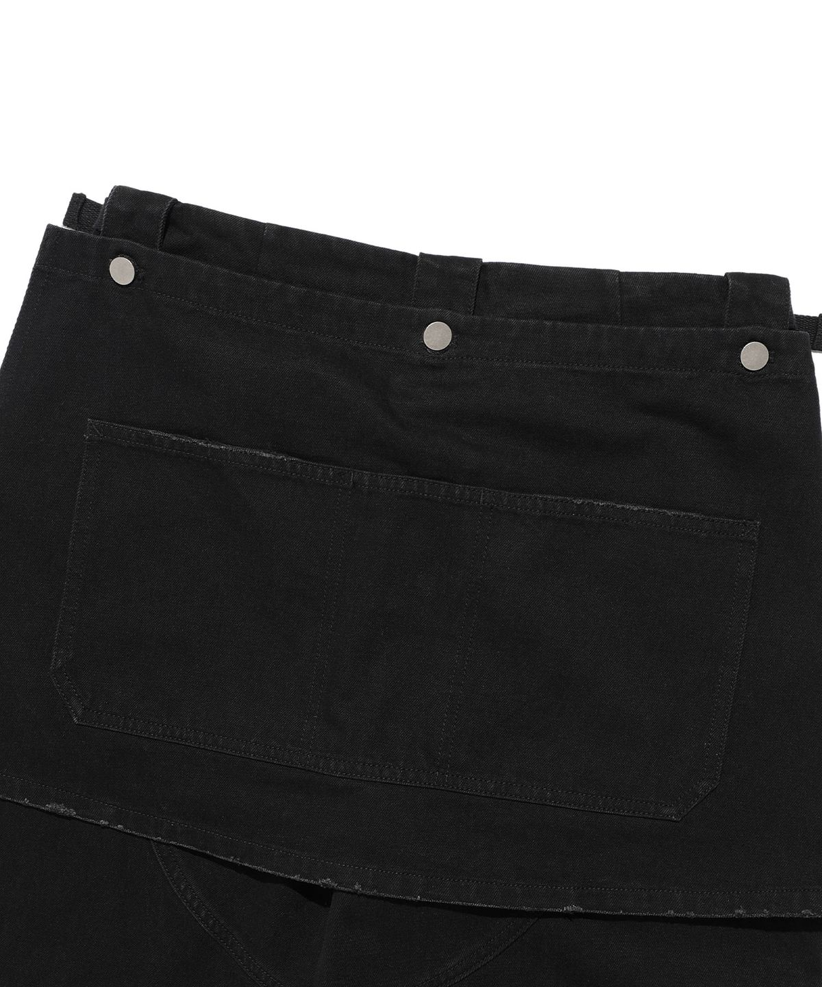 나이스고스트클럽(NICEGHOSTCLUB) APRON WASHED JEANS_BLACK(NG2EFUD112A)