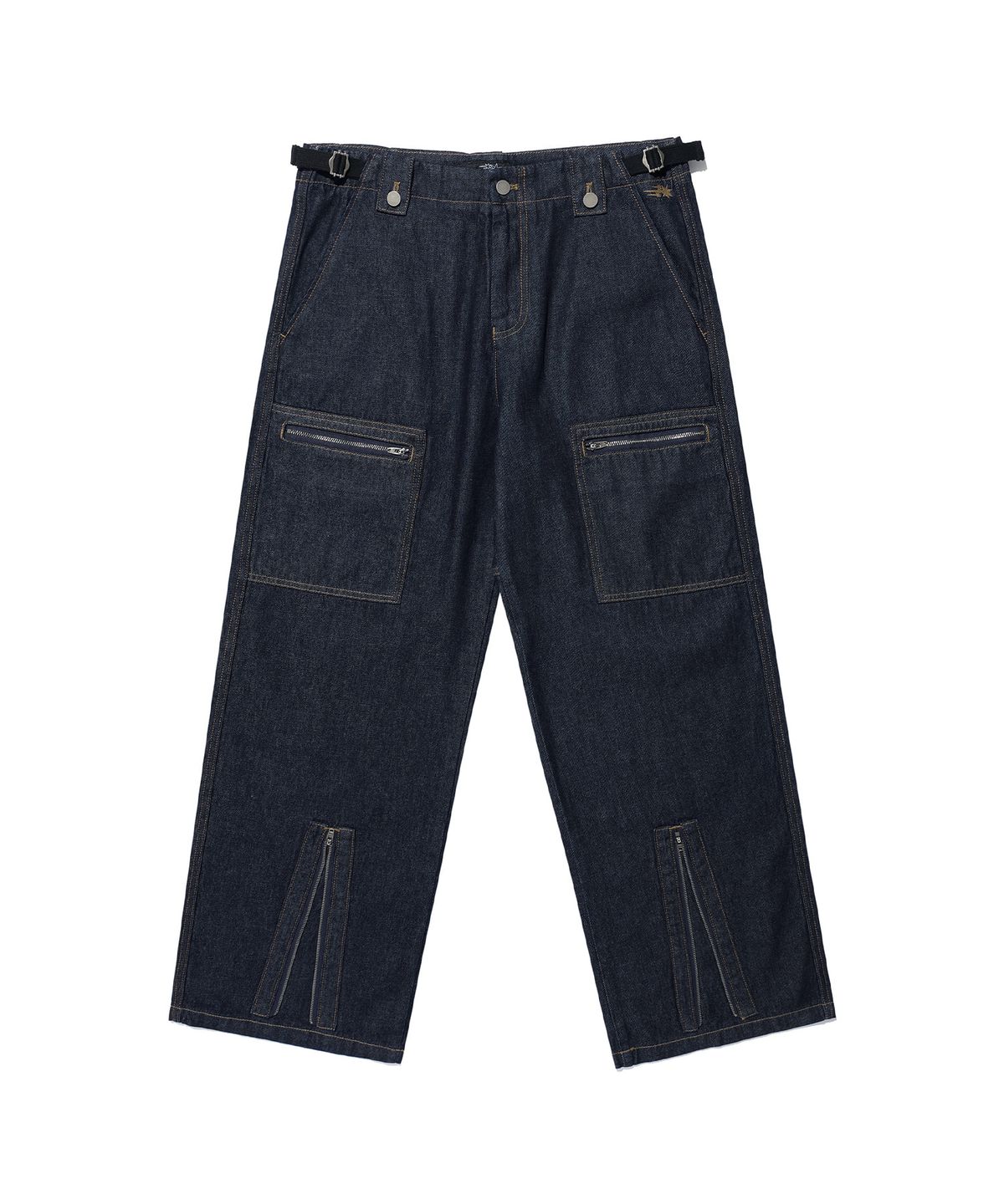 나이스고스트클럽(NICEGHOSTCLUB) APRON WASHED JEANS_INDIGO(NG2EFUD112A)