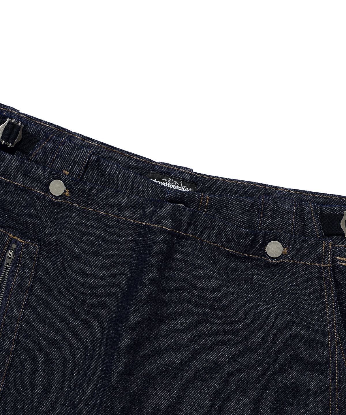 나이스고스트클럽(NICEGHOSTCLUB) APRON WASHED JEANS_INDIGO(NG2EFUD112A)