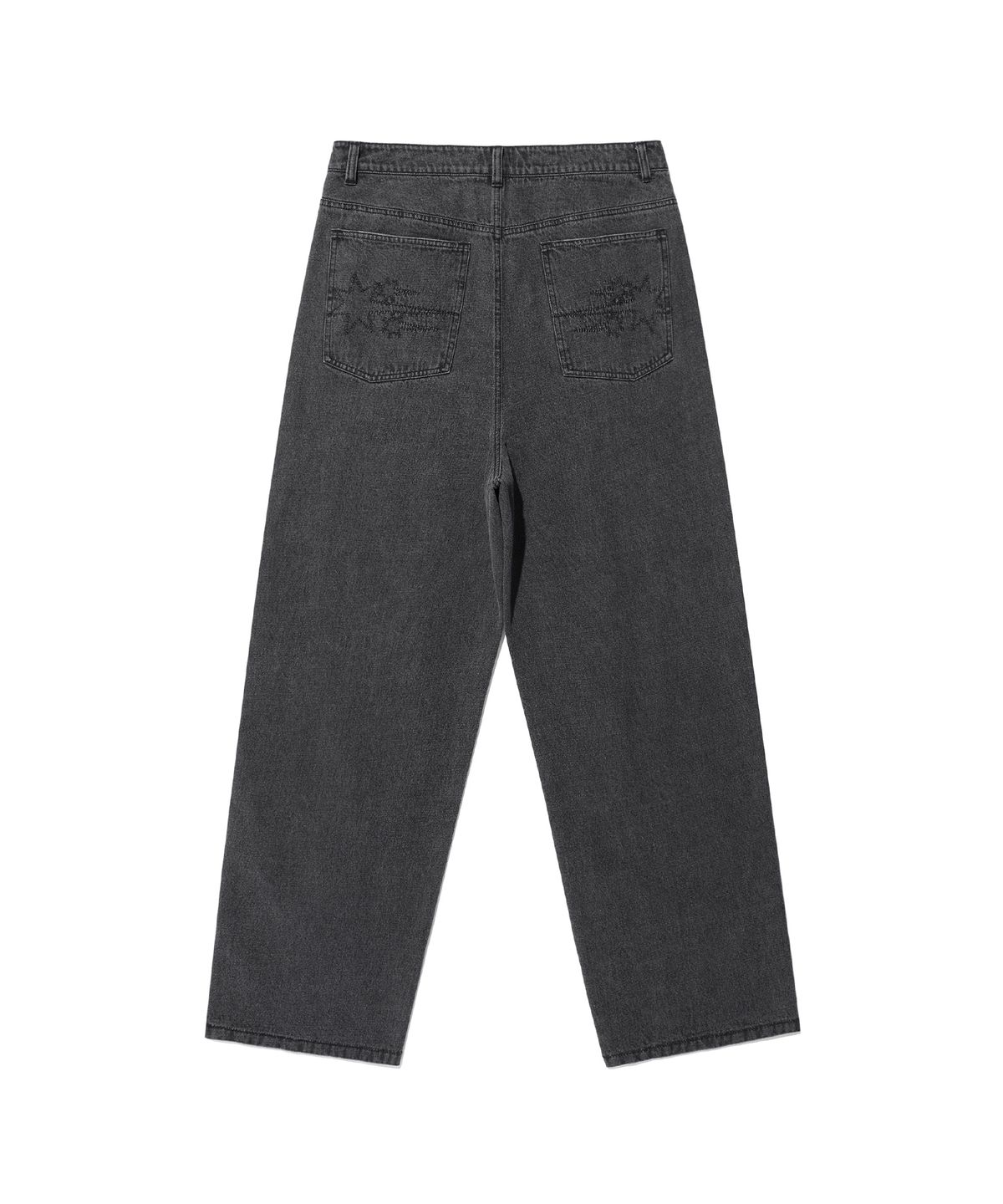 나이스고스트클럽(NICEGHOSTCLUB) PANEL STITCH JEANS_BLACK(NG2EFUD113A)