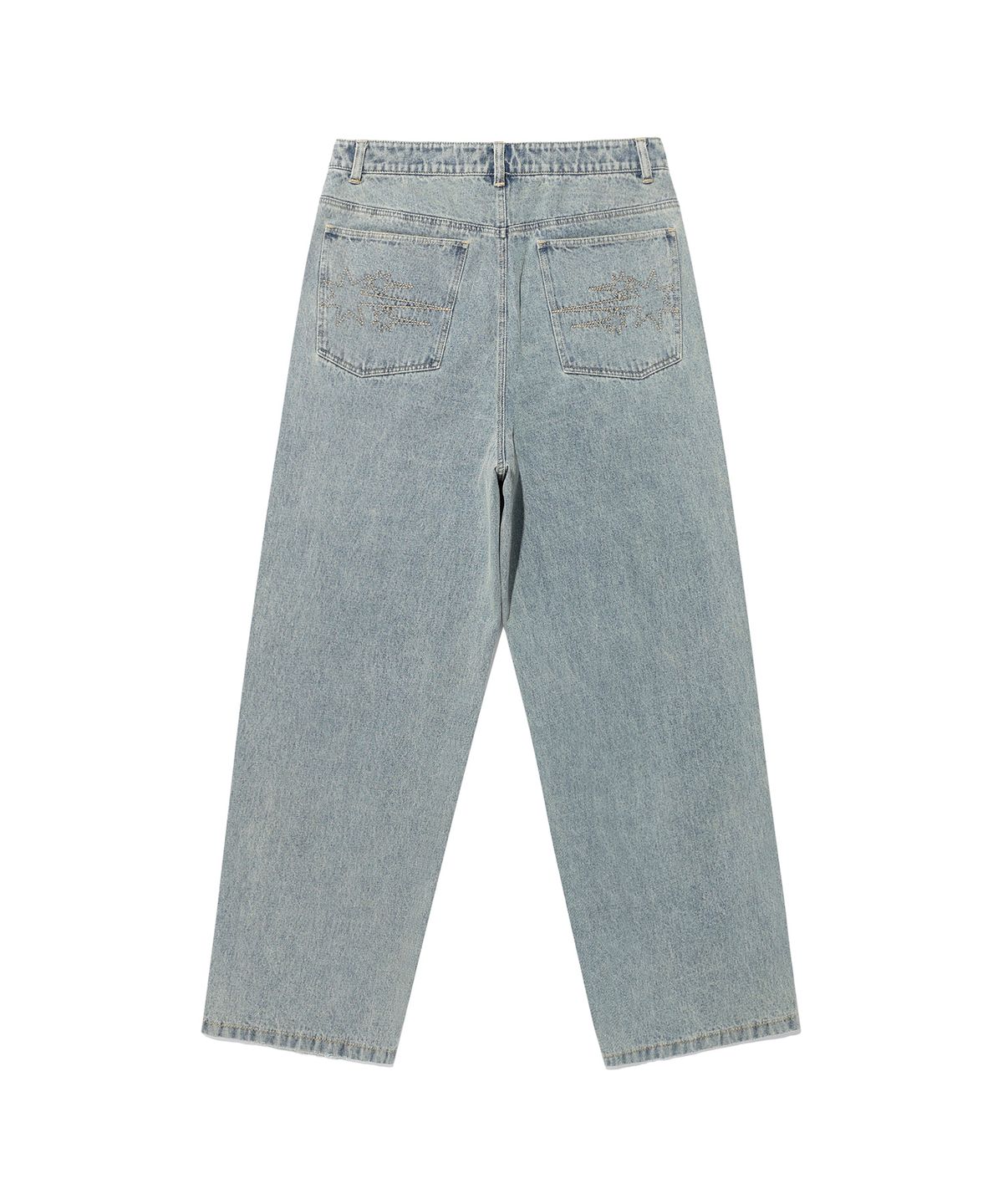 나이스고스트클럽(NICEGHOSTCLUB) PANEL STITCH JEANS_BLUE(NG2EFUD113A)