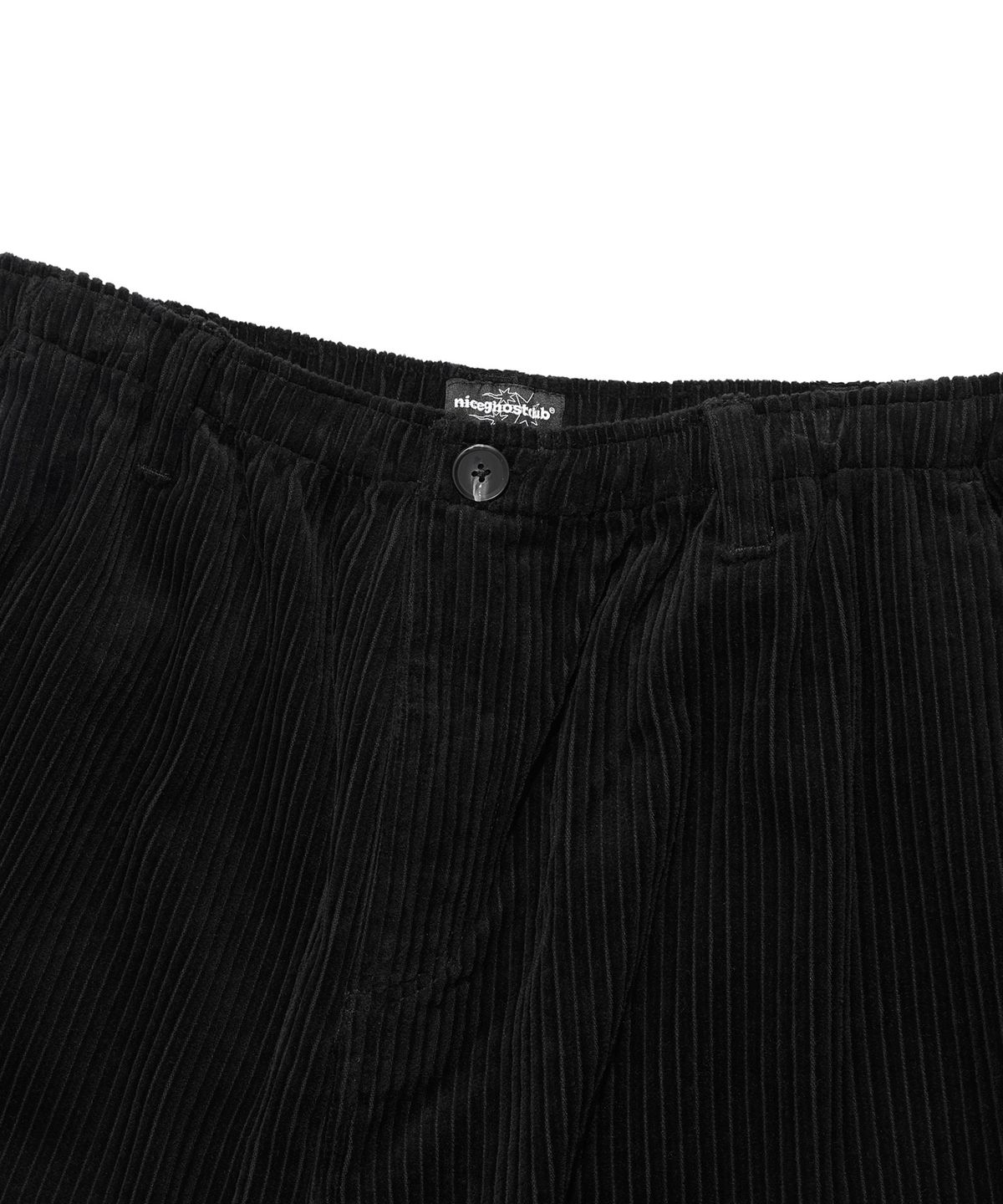 나이스고스트클럽(NICEGHOSTCLUB) CORDUROY PARACHUTE PANTS_BLACK(NG2EFUPA13A)