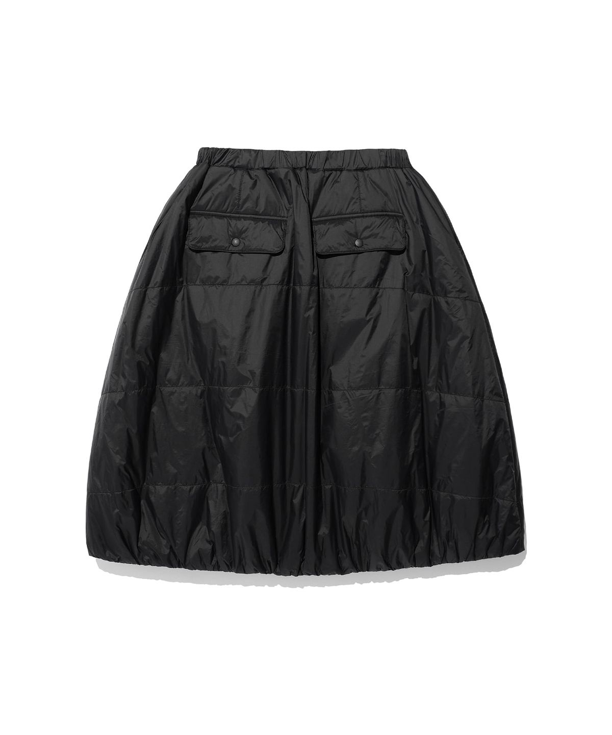 나이스고스트클럽(NICEGHOSTCLUB) MIDI PUFFER SKIRT_BLACK(NG2EFFPA91A)